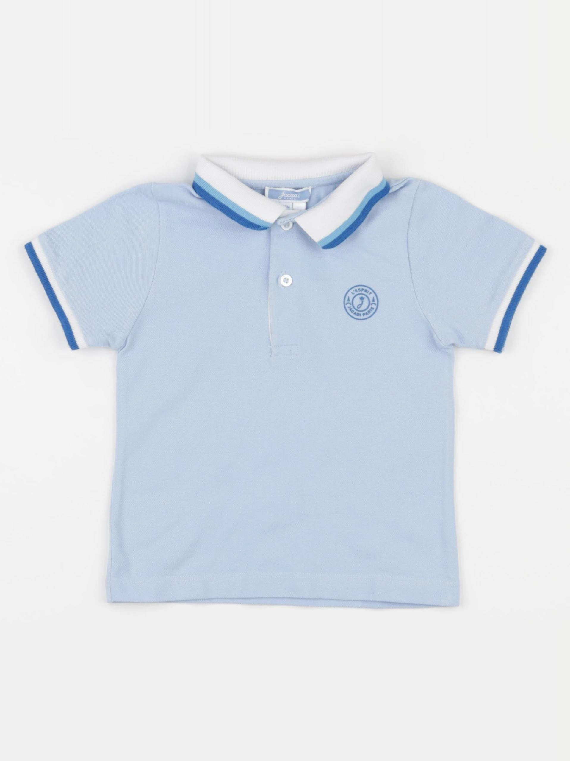 Jacadi - polo bleu - 36 mois