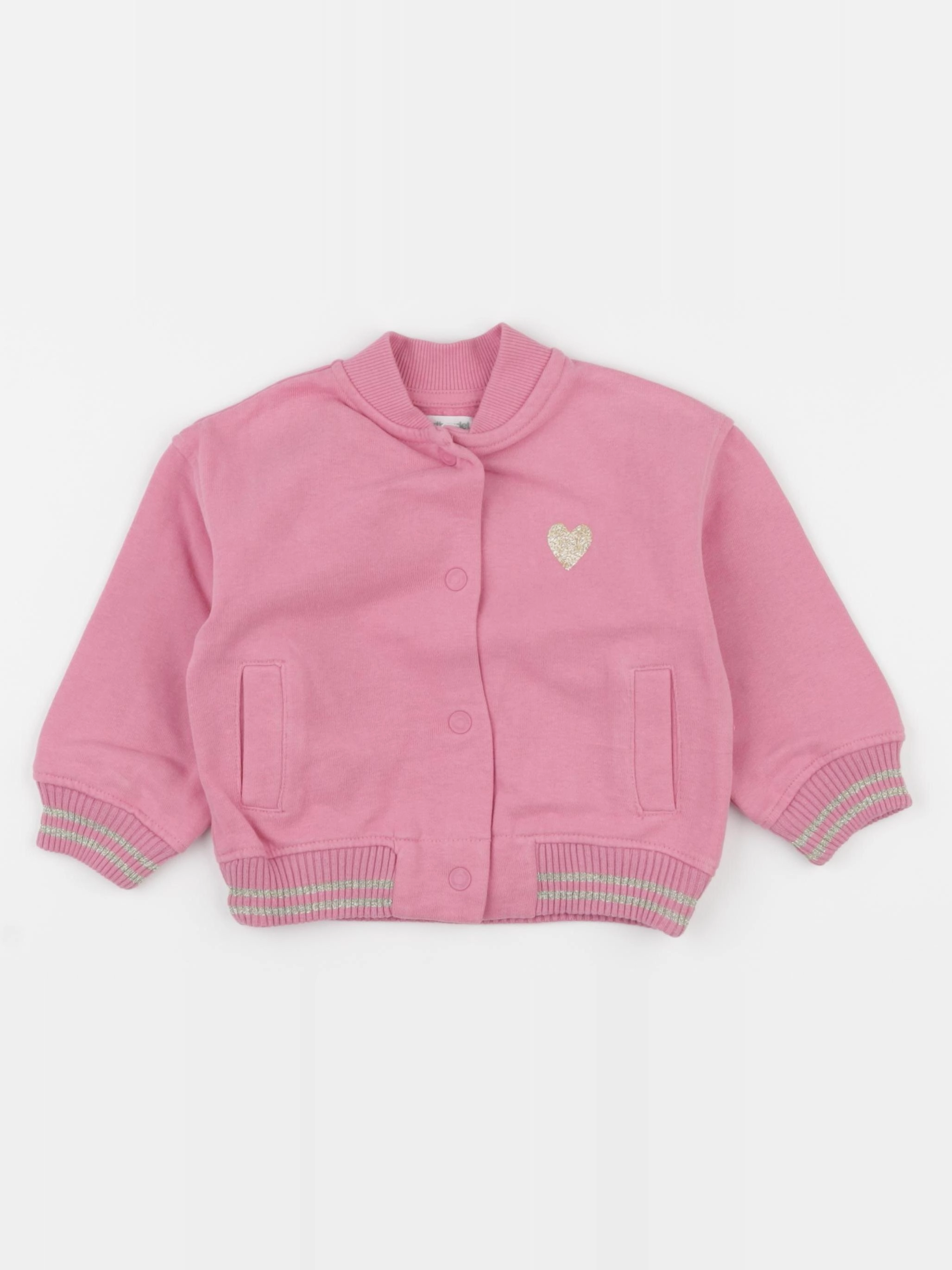 Vertbaudet - sweat rose - 2 ans