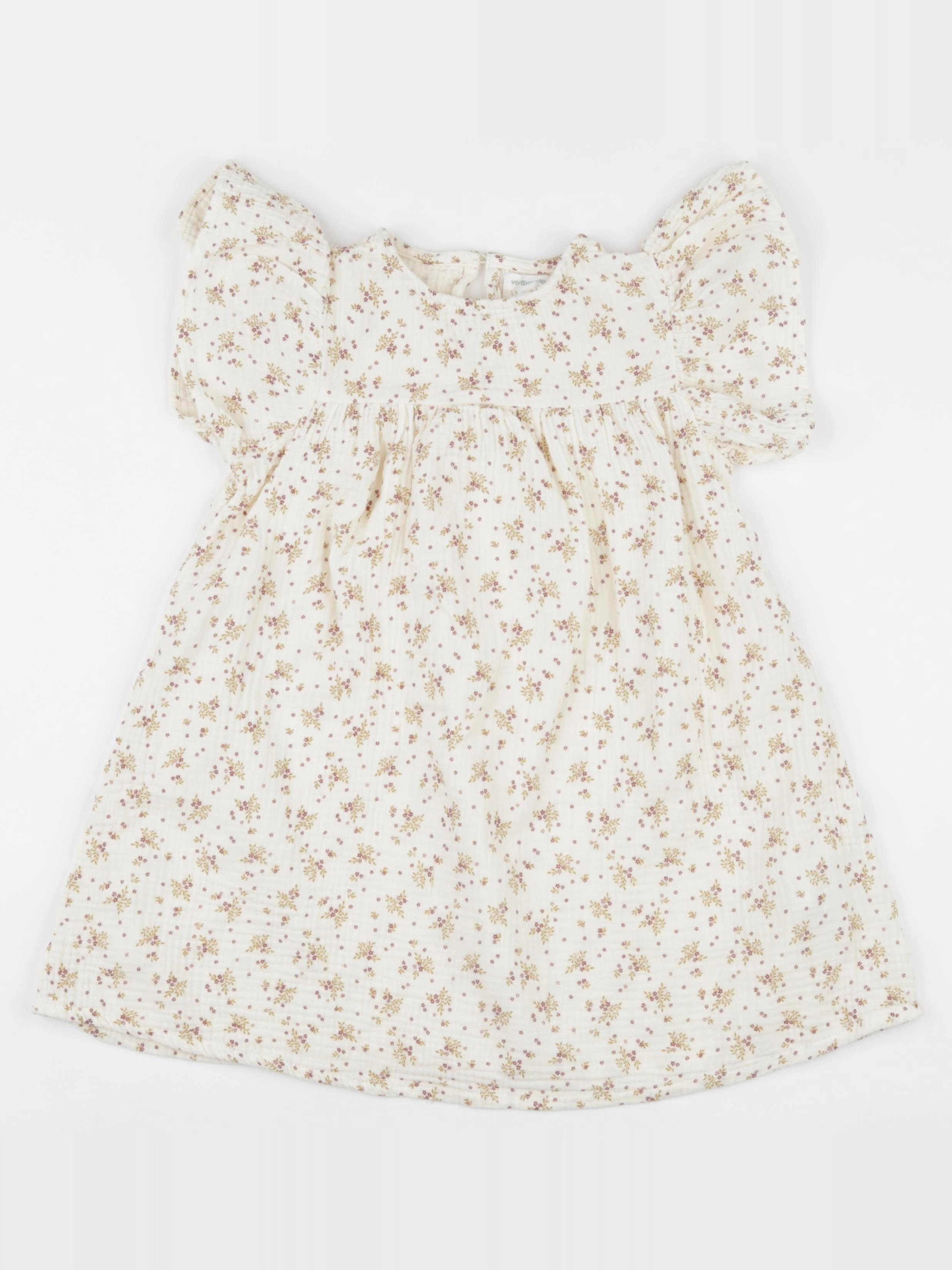 Vertbaudet - robe beige - 6 ans