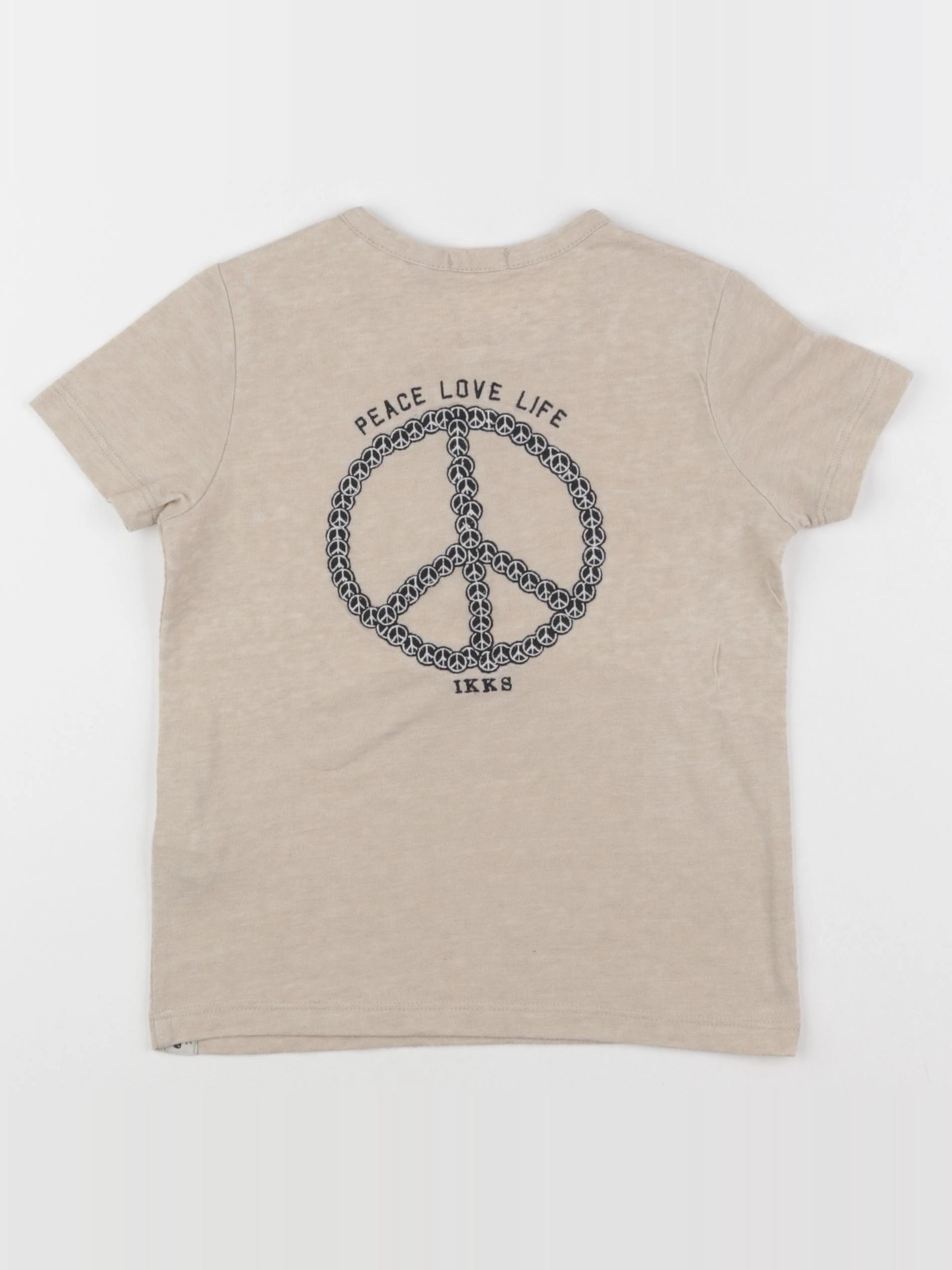 IKKS - tee-shirt imprimé au dos beige - 3 ans