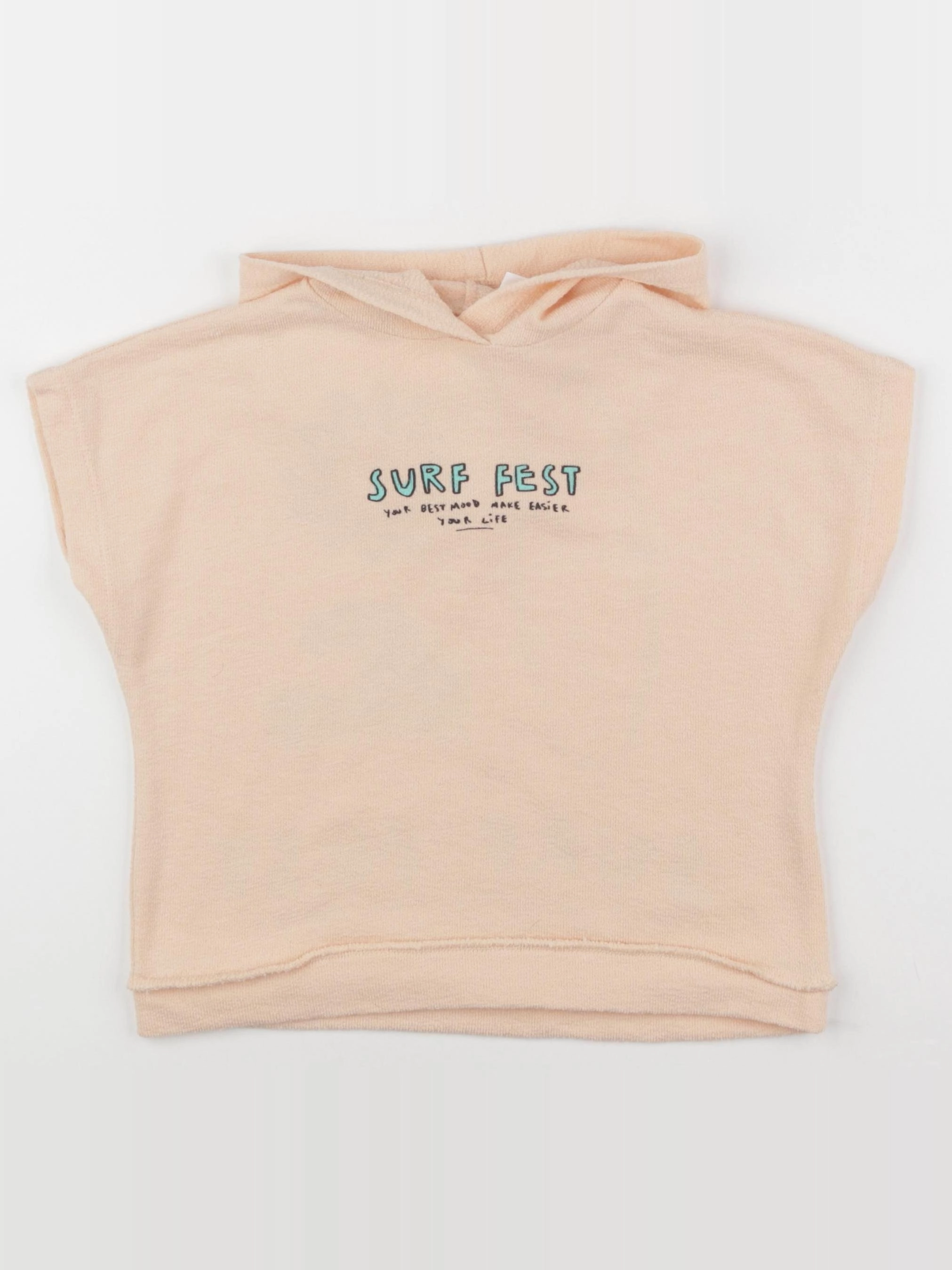 Zara - tee-shirt imprimé au dos orange - 3/4 ans