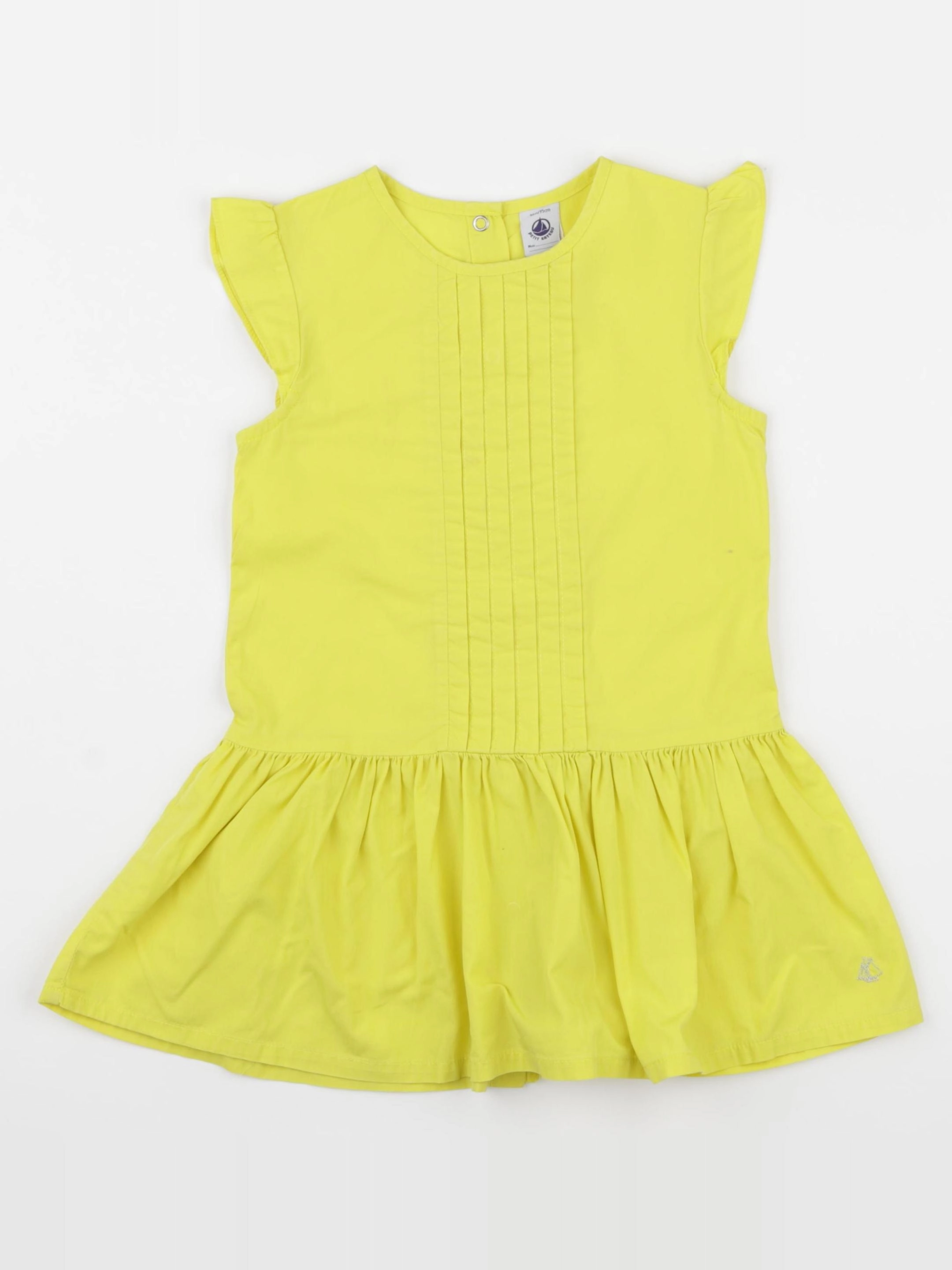 Petit Bateau - robe jaune - 36 mois