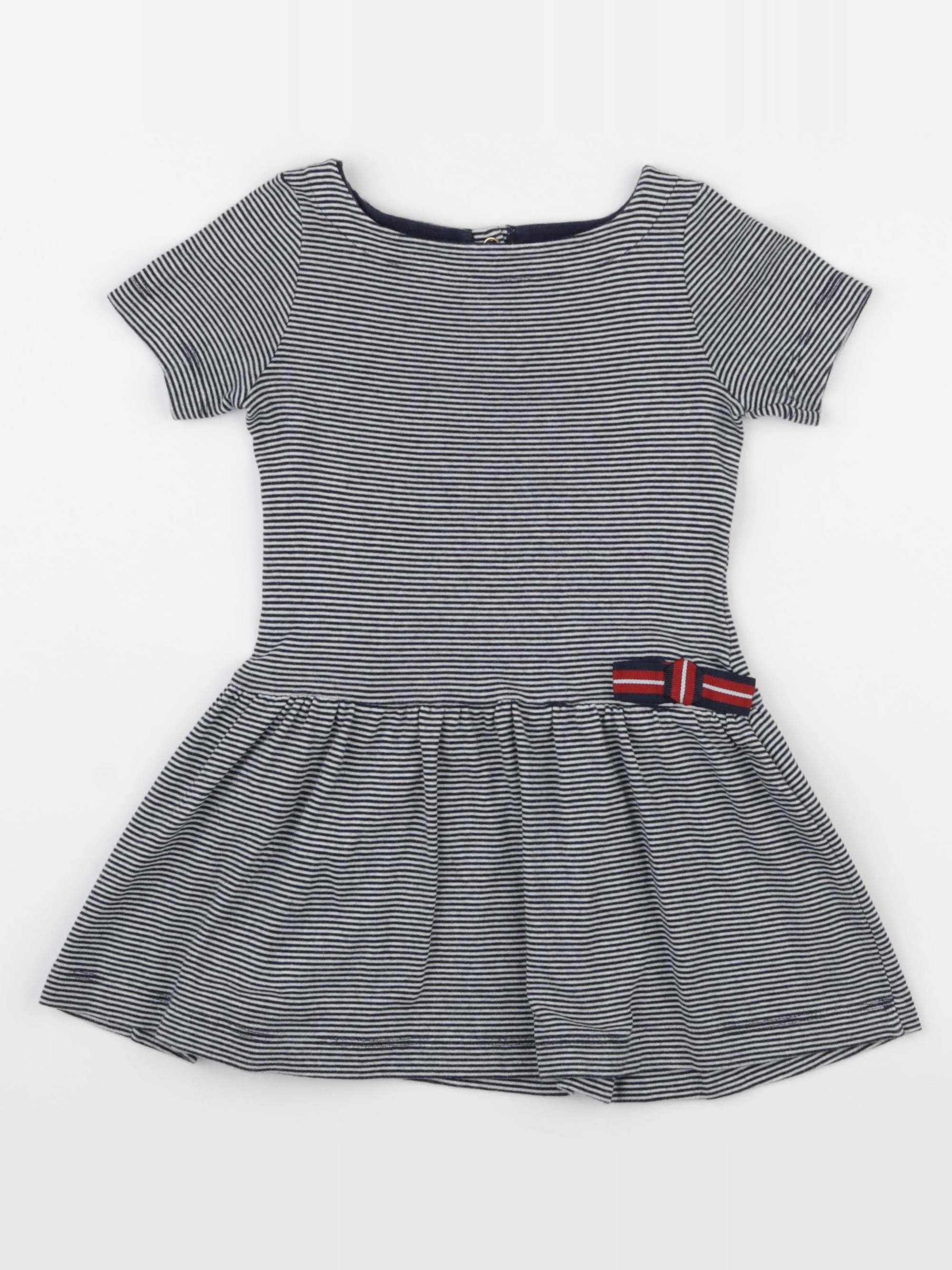 Petit Bateau - robe bleu - 3 ans