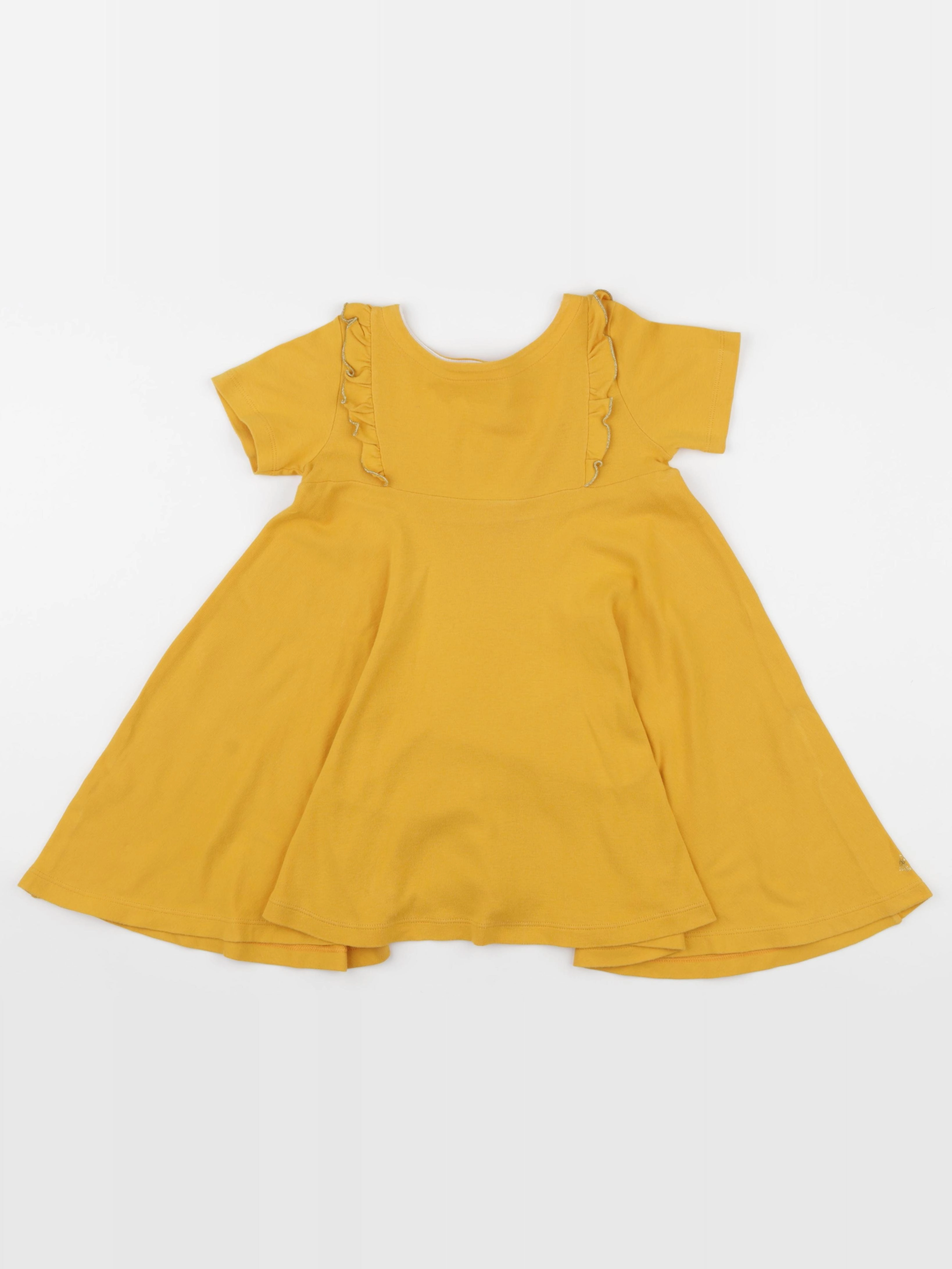 Petit Bateau - robe jaune - 4 ans