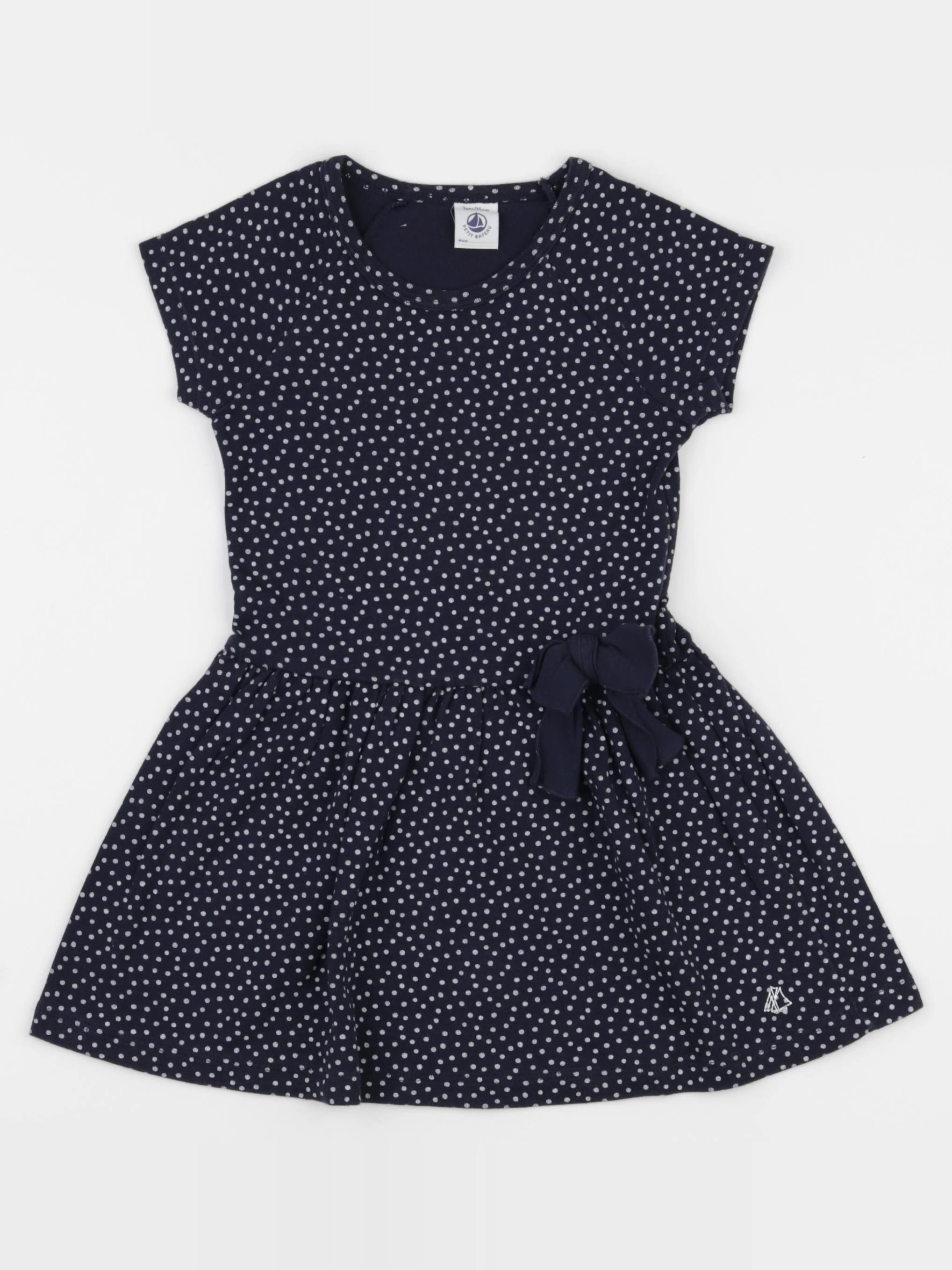 Petit Bateau - robe bleu - 36 mois