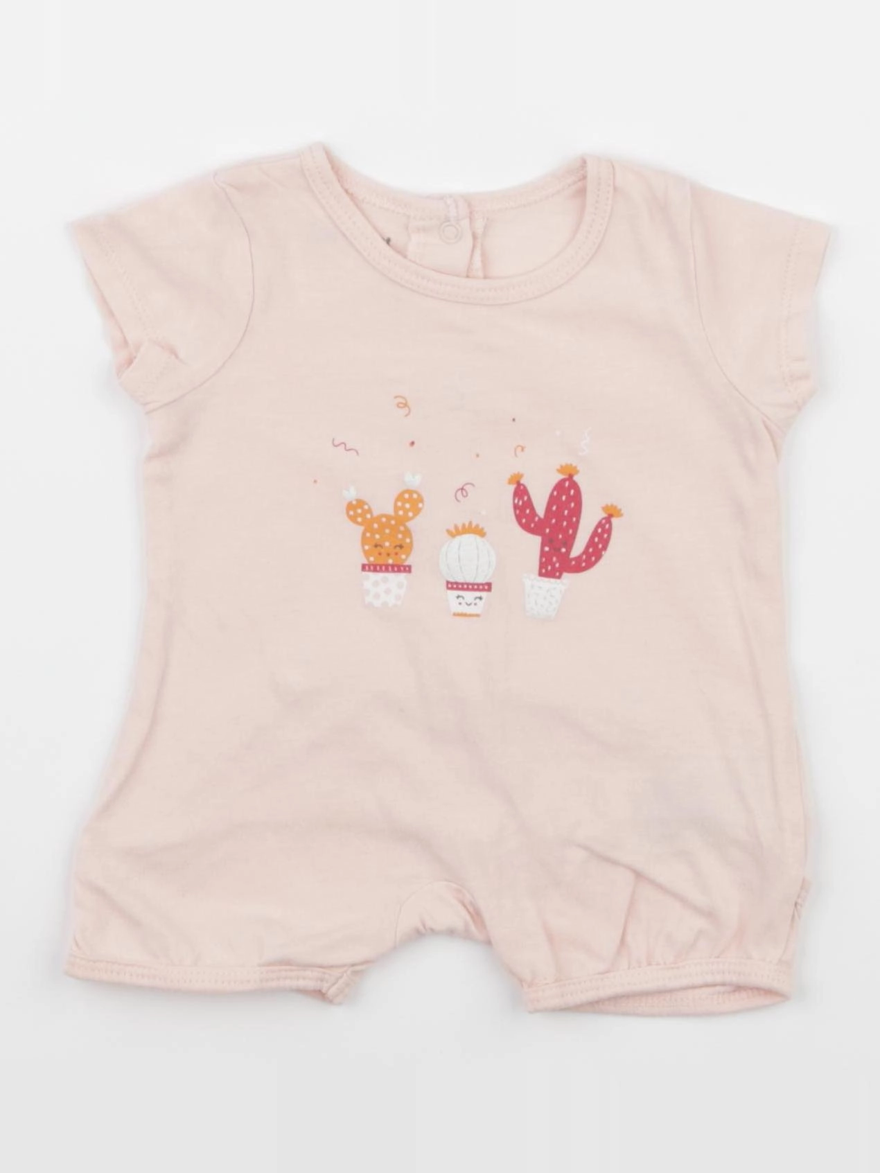 Vertbaudet - pyjama coton rose - 1 mois