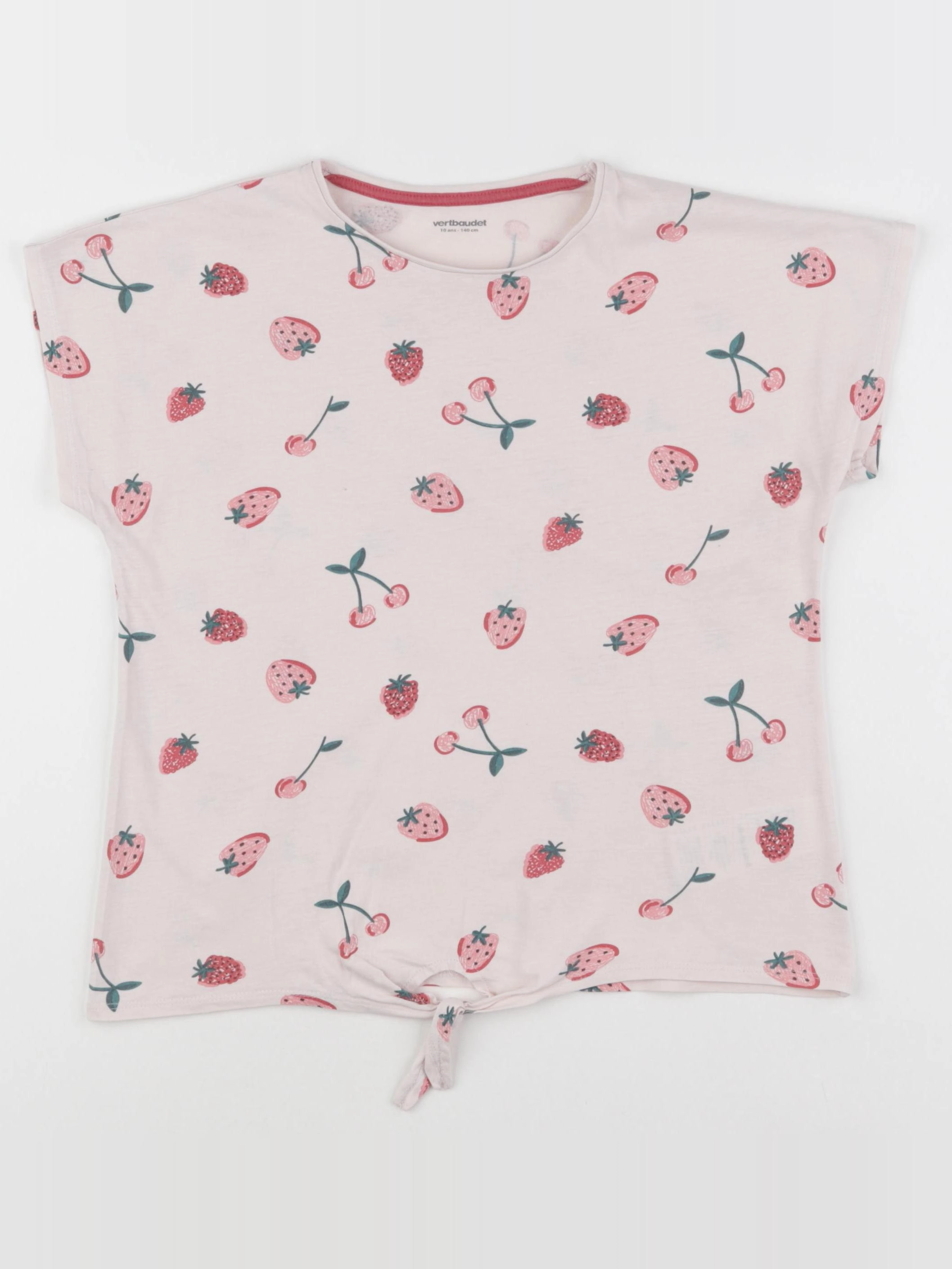 Vertbaudet - tee-shirt rose - 10 ans