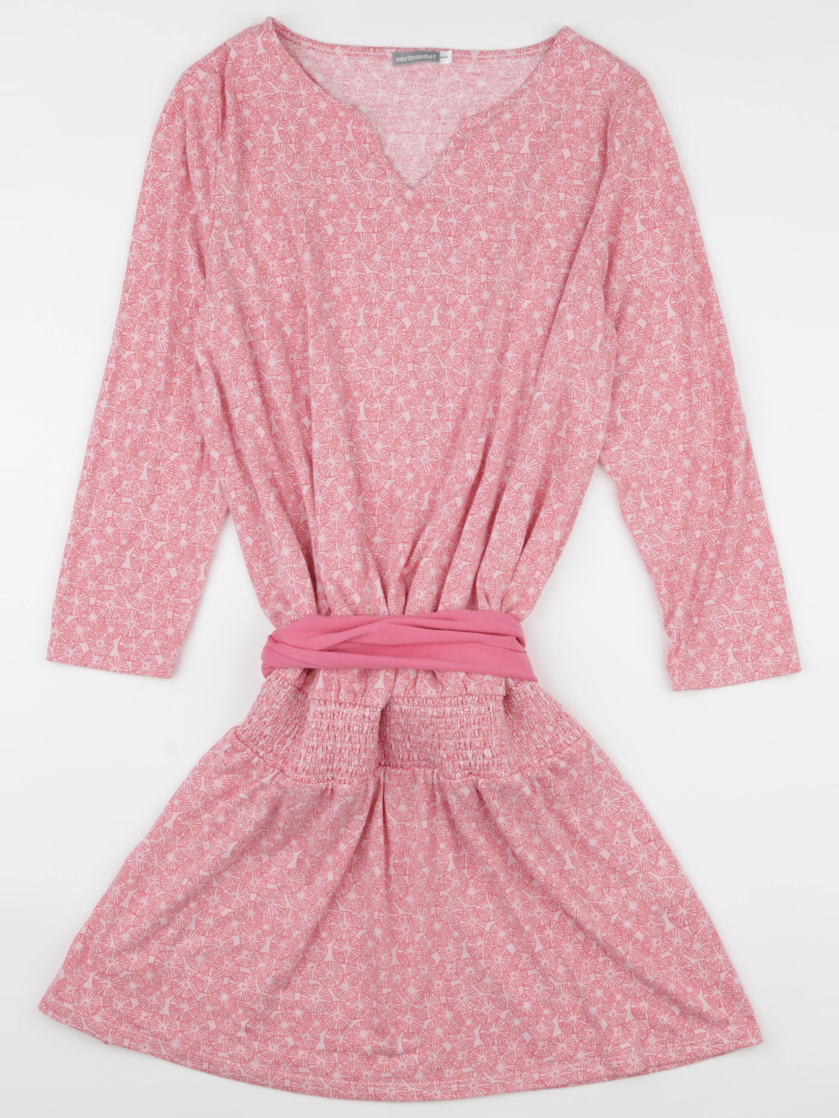 Vertbaudet - robe grossesse, allaitement rose - 46 à 48