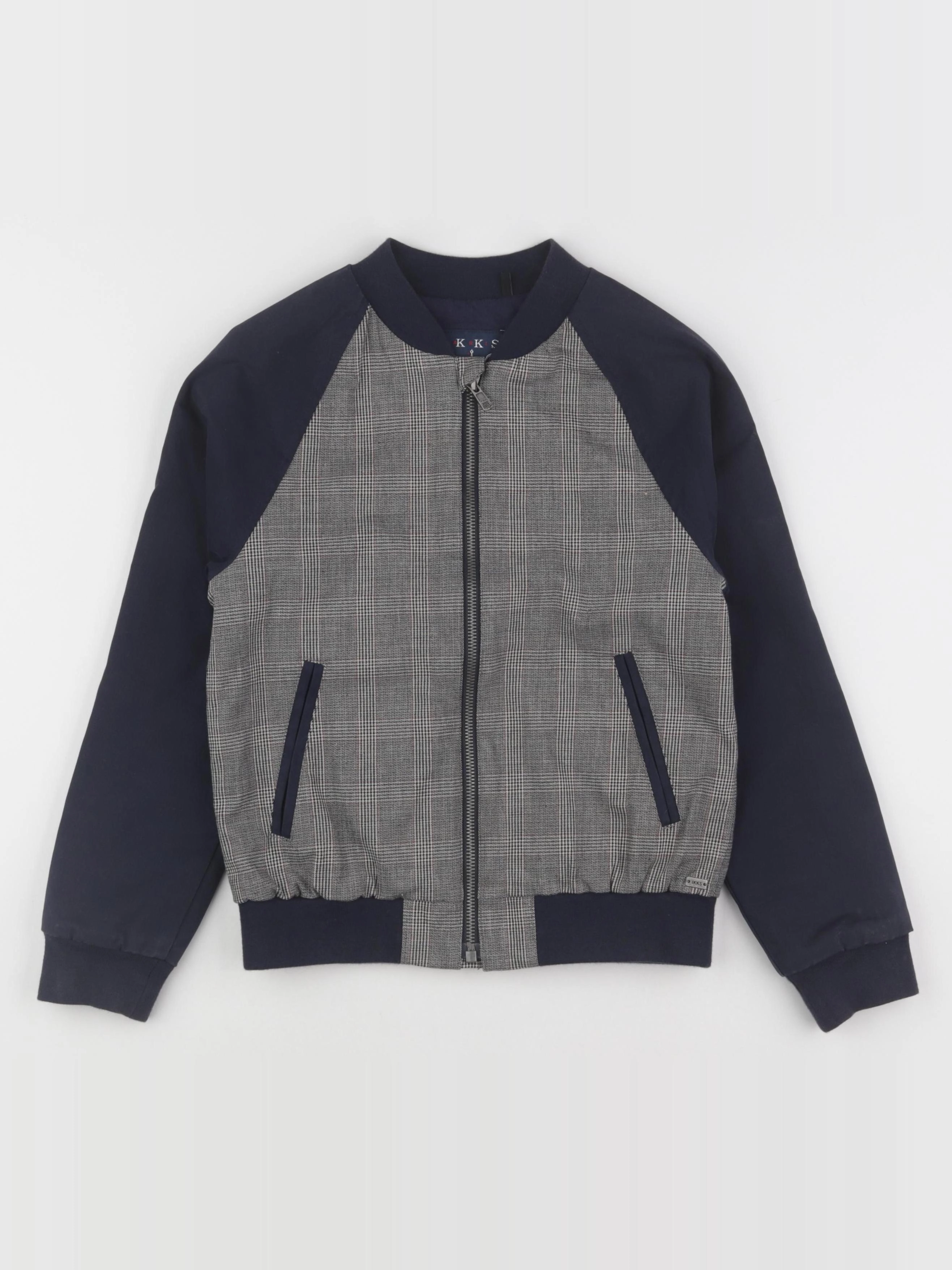 IKKS - veste imprimé au dos bleu, gris - 8 ans