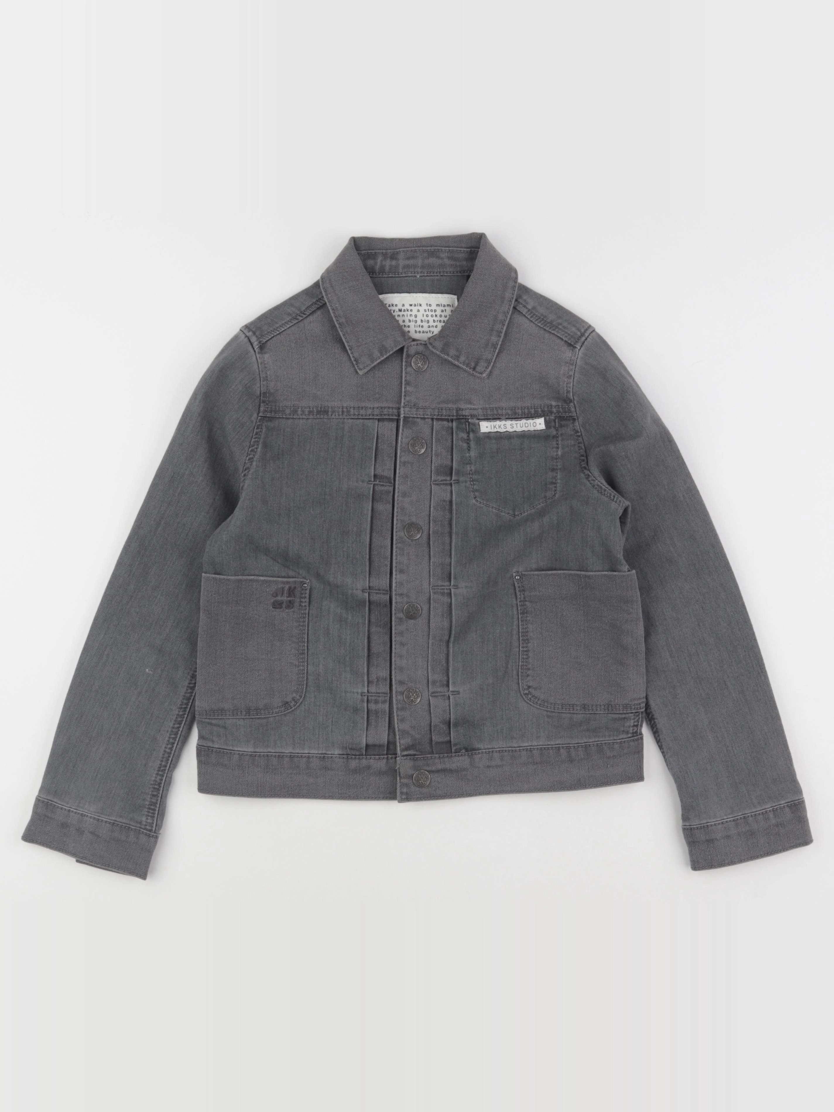 IKKS - veste gris - 8 ans