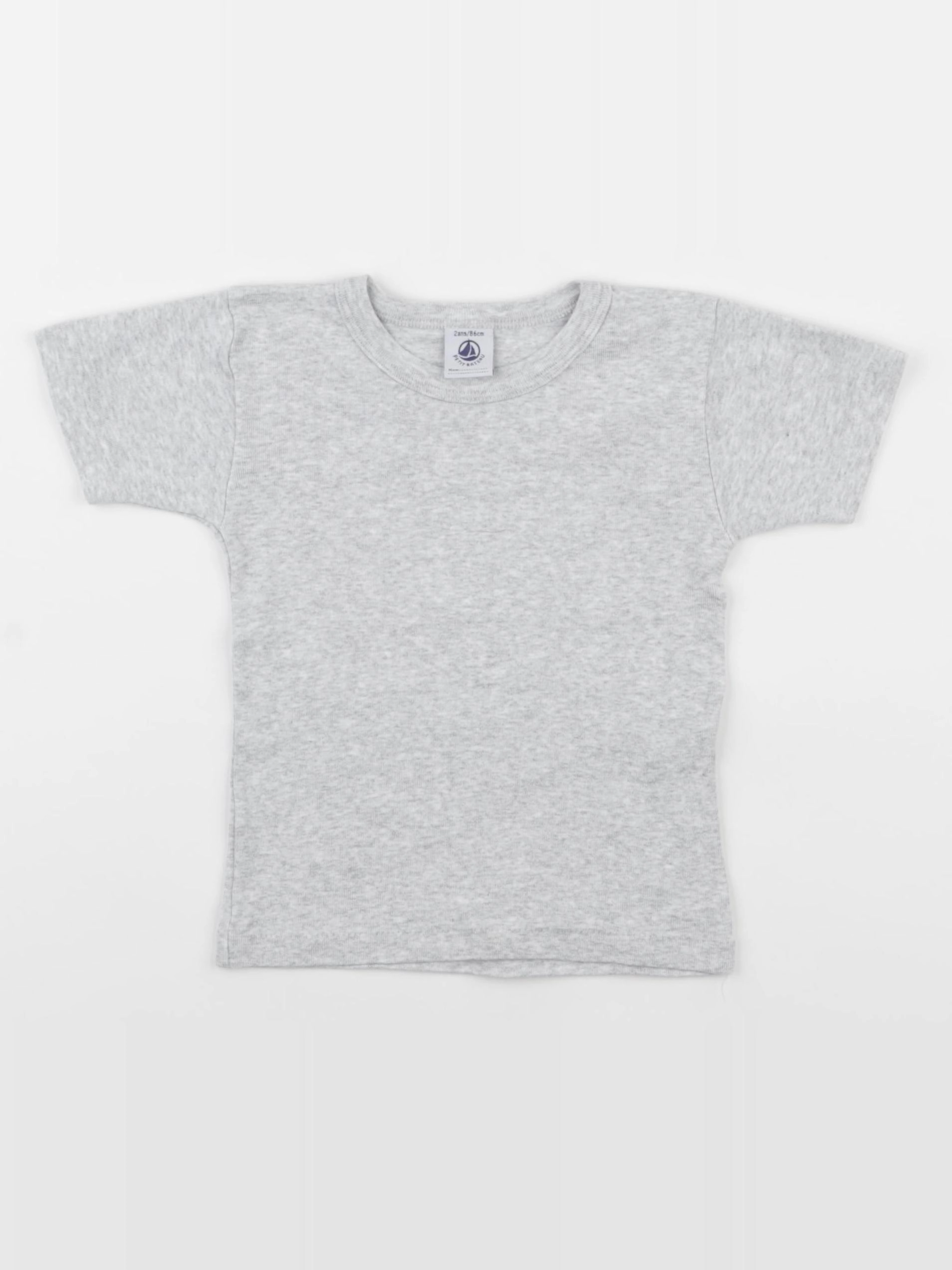 Petit Bateau - maillot de corps gris - 2 ans