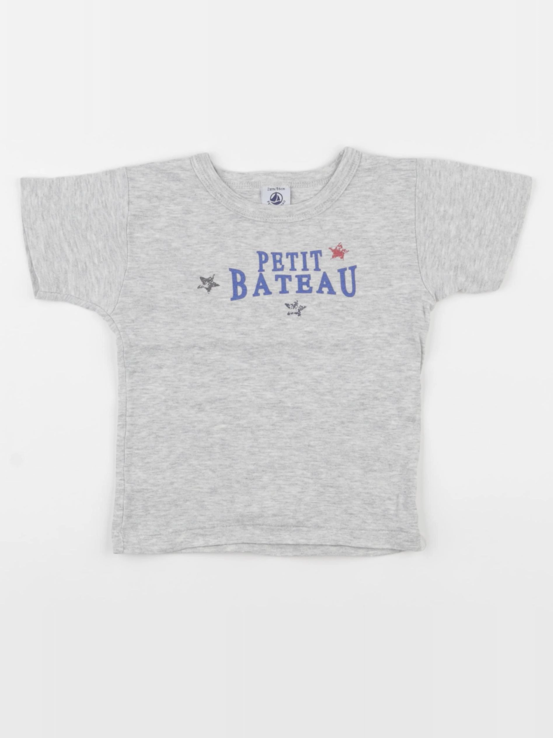 Petit Bateau - maillot de corps gris - 2 ans