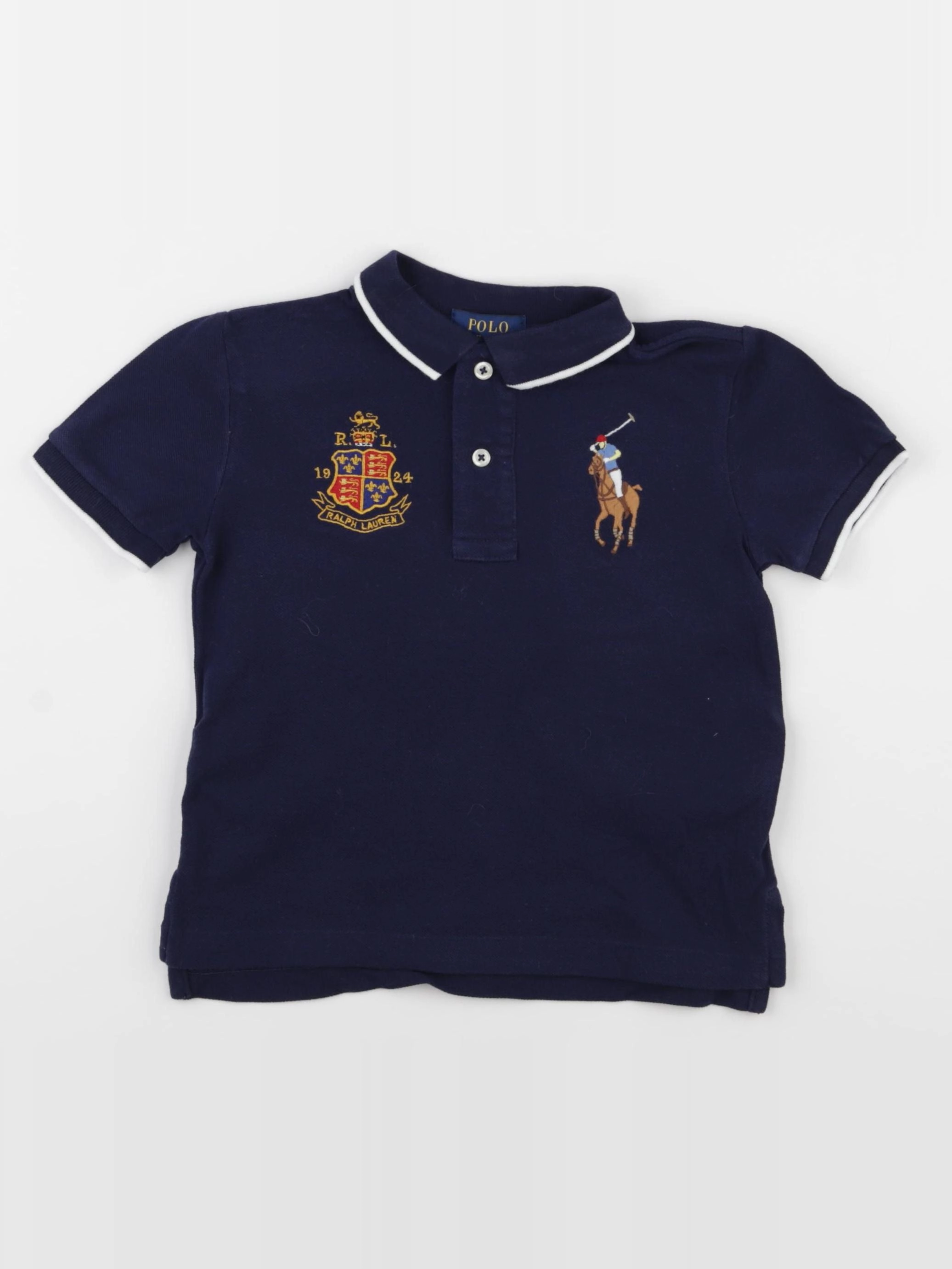Ralph Lauren - polo bleu - 2 ans
