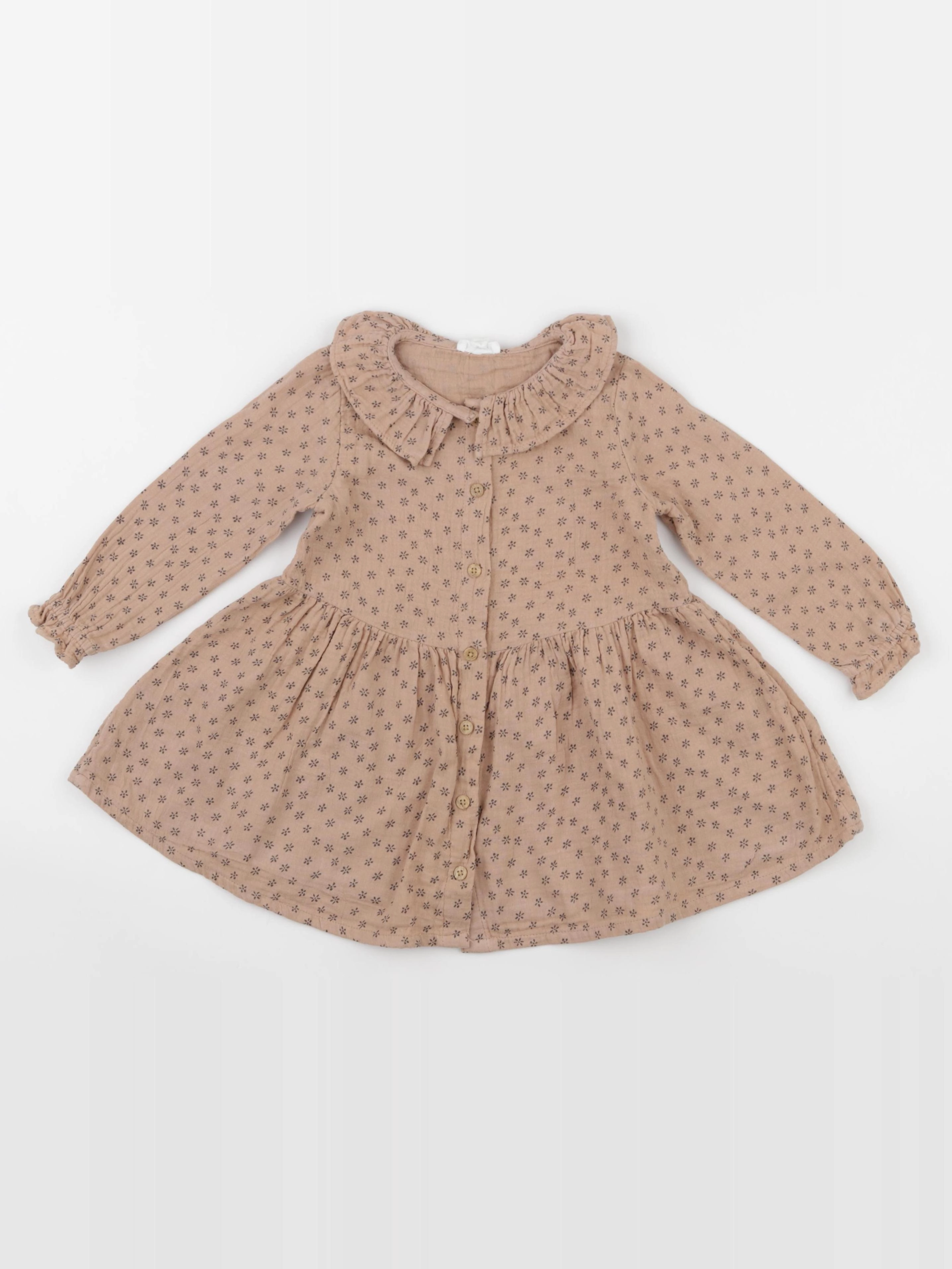 Vertbaudet - robe marron - 2 ans