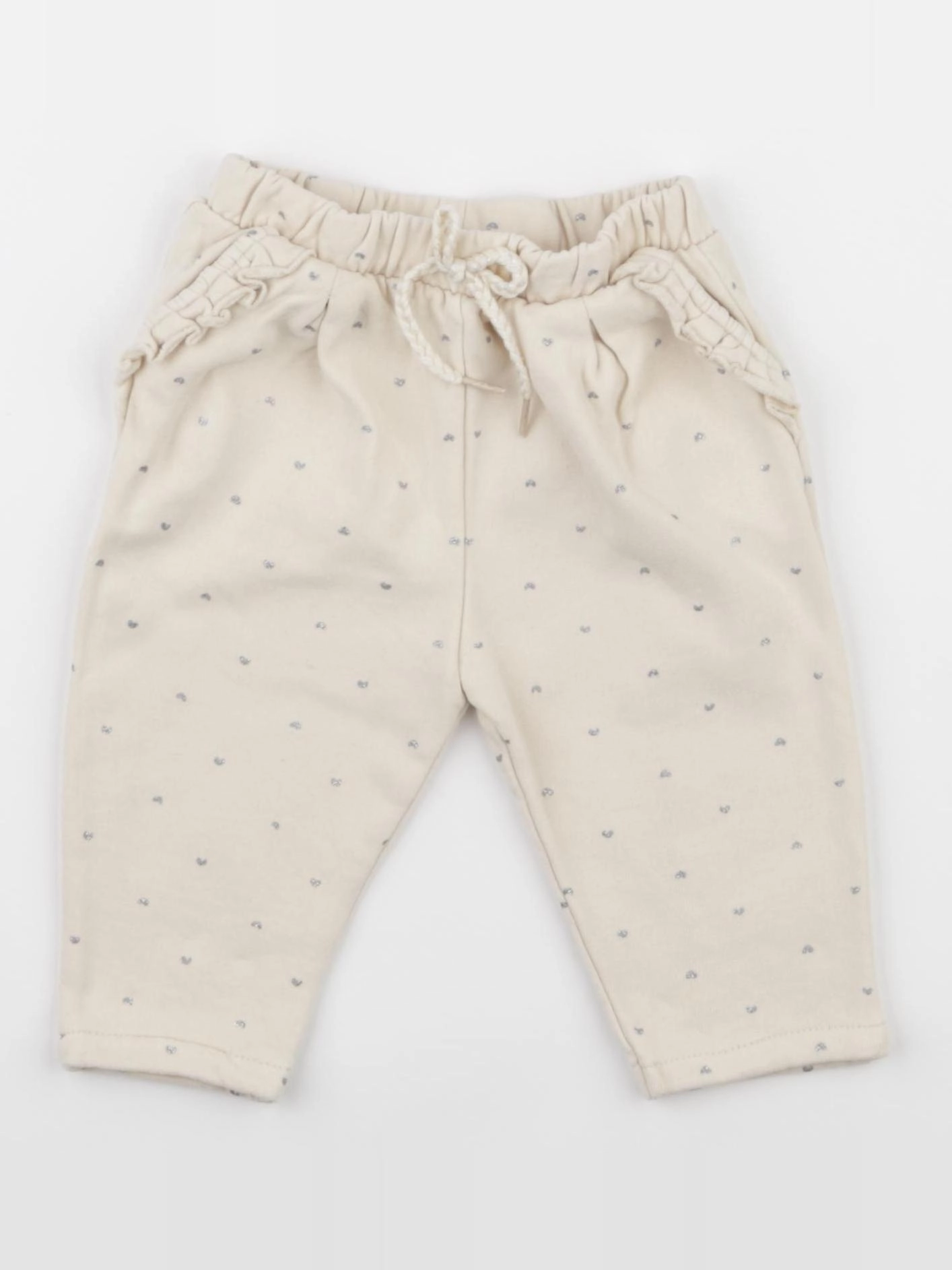 Vertbaudet - pantalon beige - 9 mois
