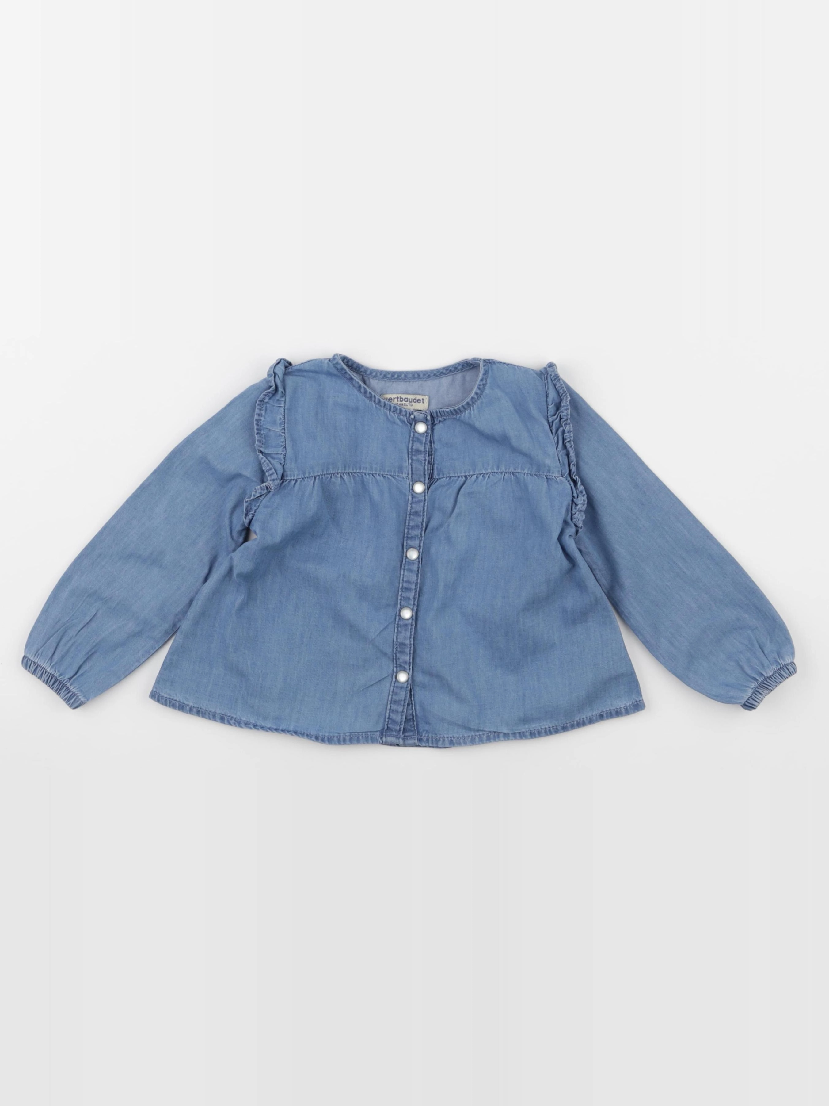 Vertbaudet - blouse bleu - 2 ans