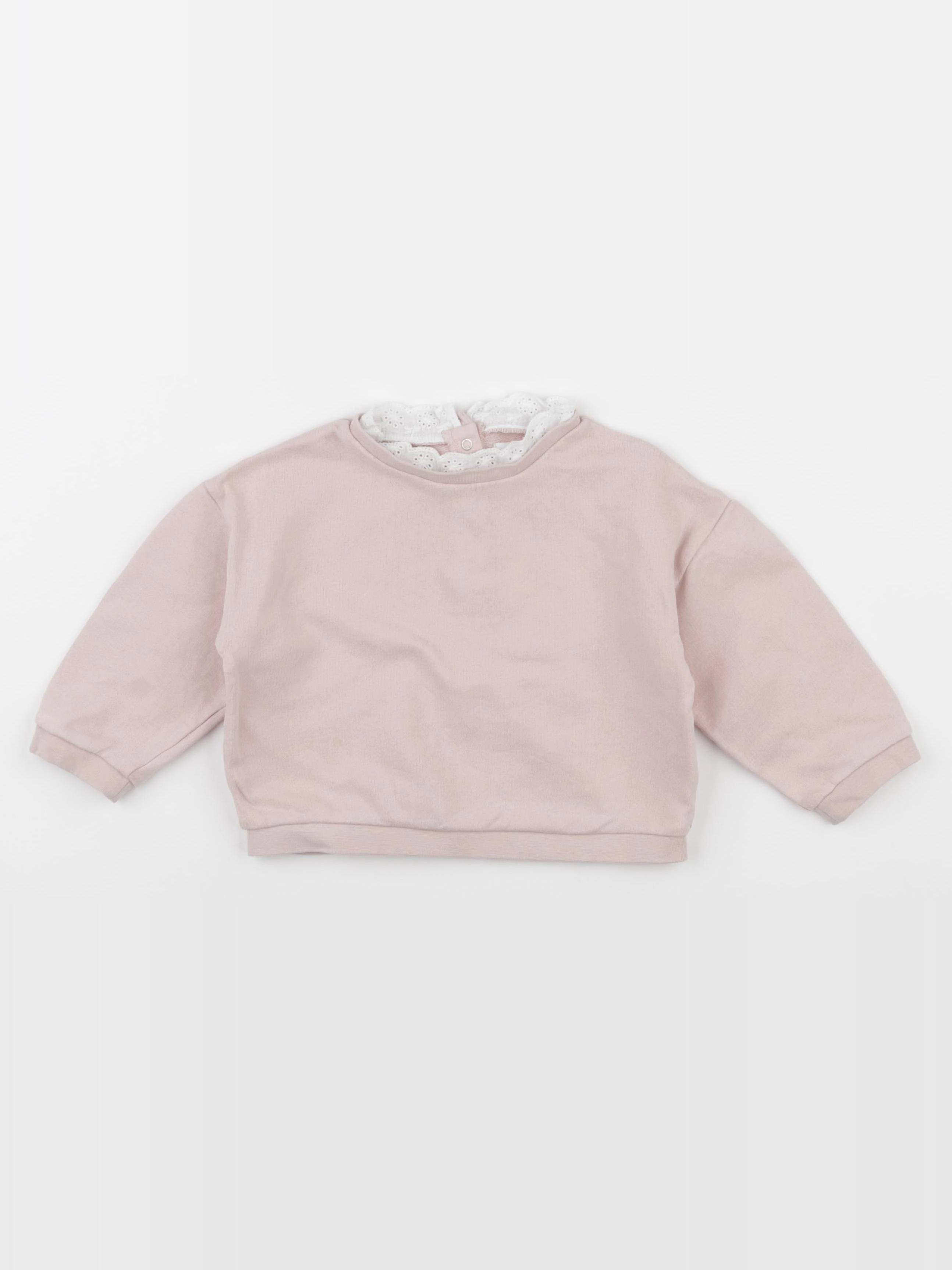 Vertbaudet - sweat rose - 18 mois