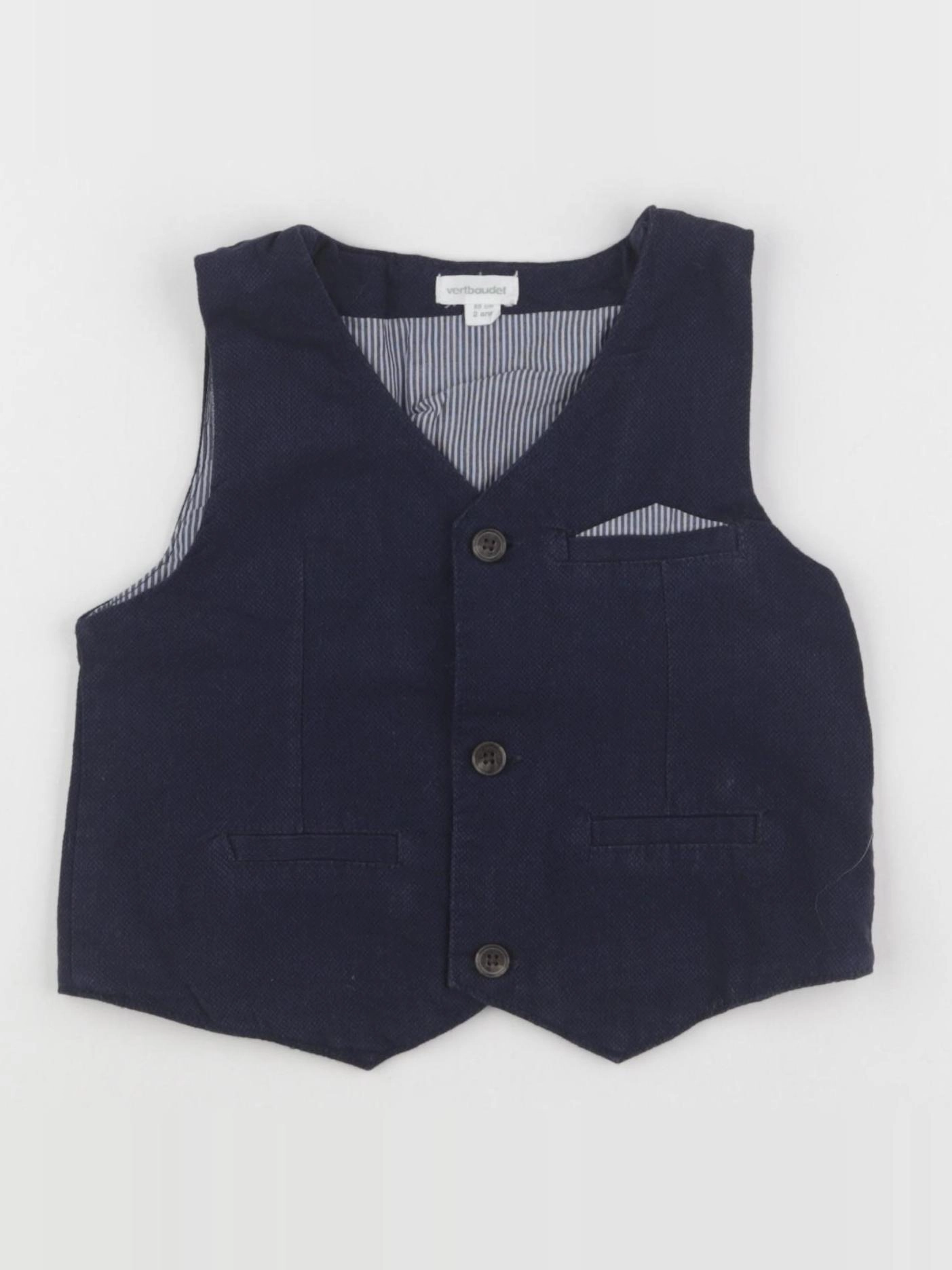 Vertbaudet - gilet bleu - 2 ans