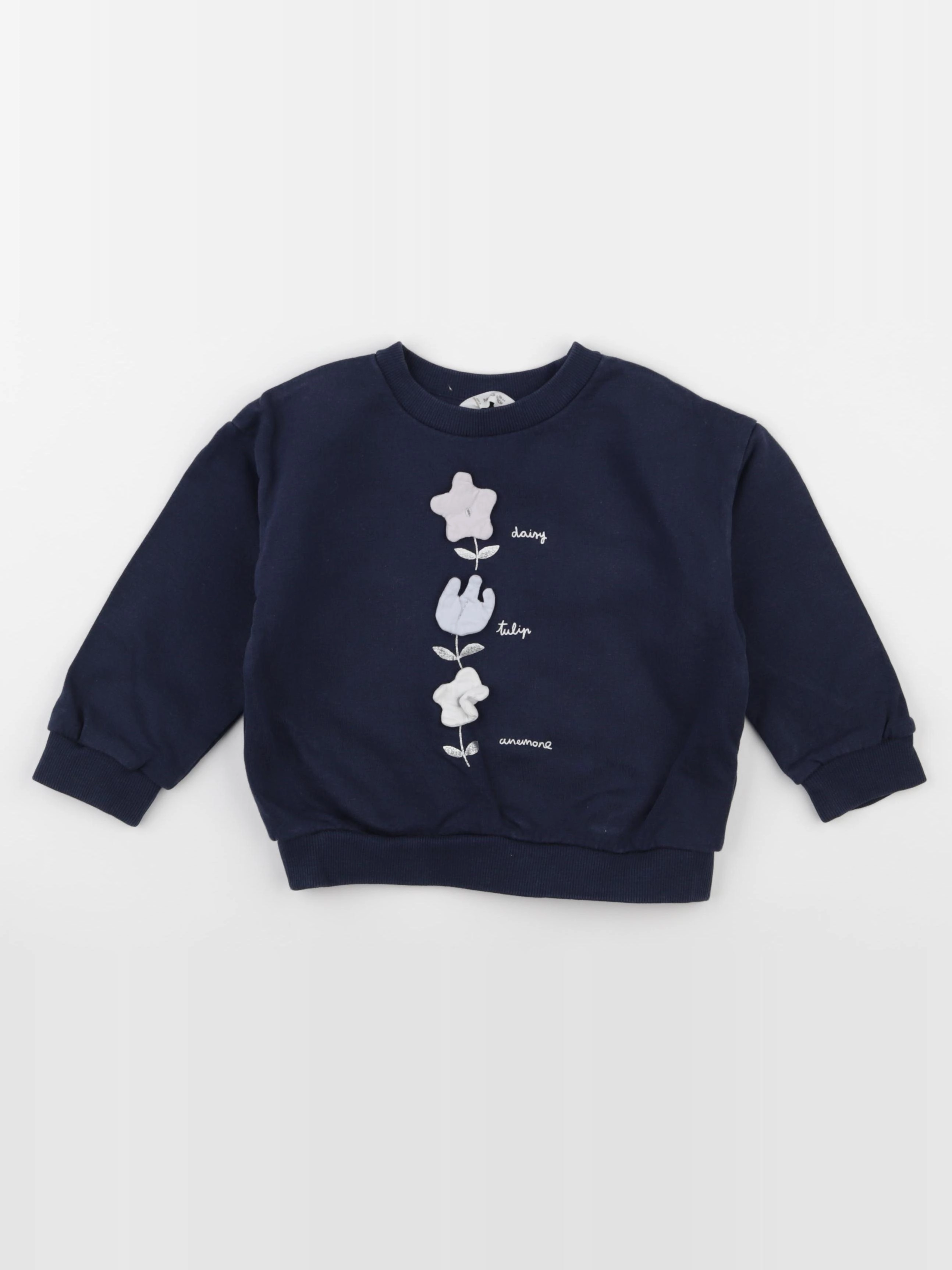 Mango - sweat bleu - 3/4 ans