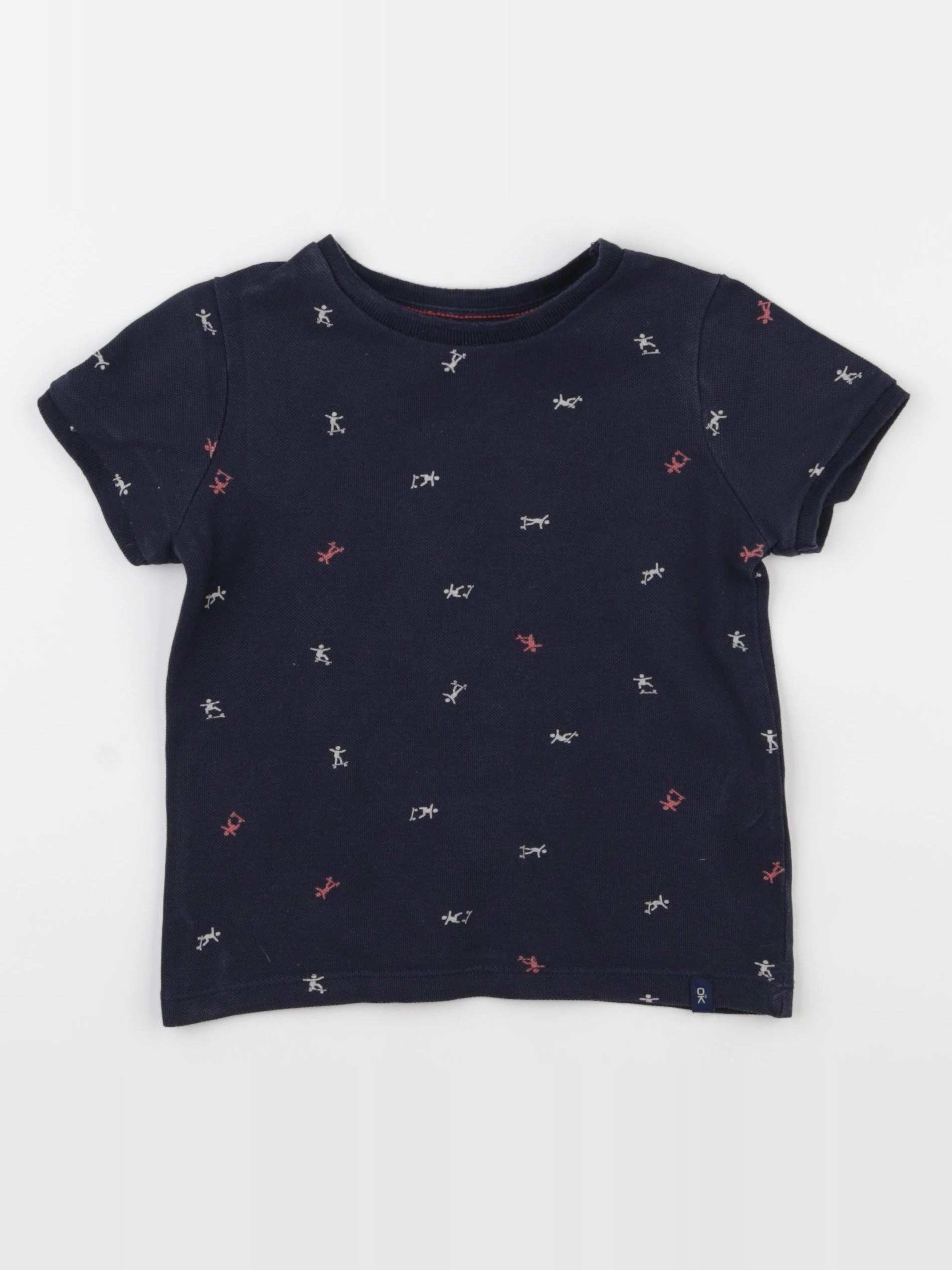 Okaidi - tee-shirt bleu - 4 ans