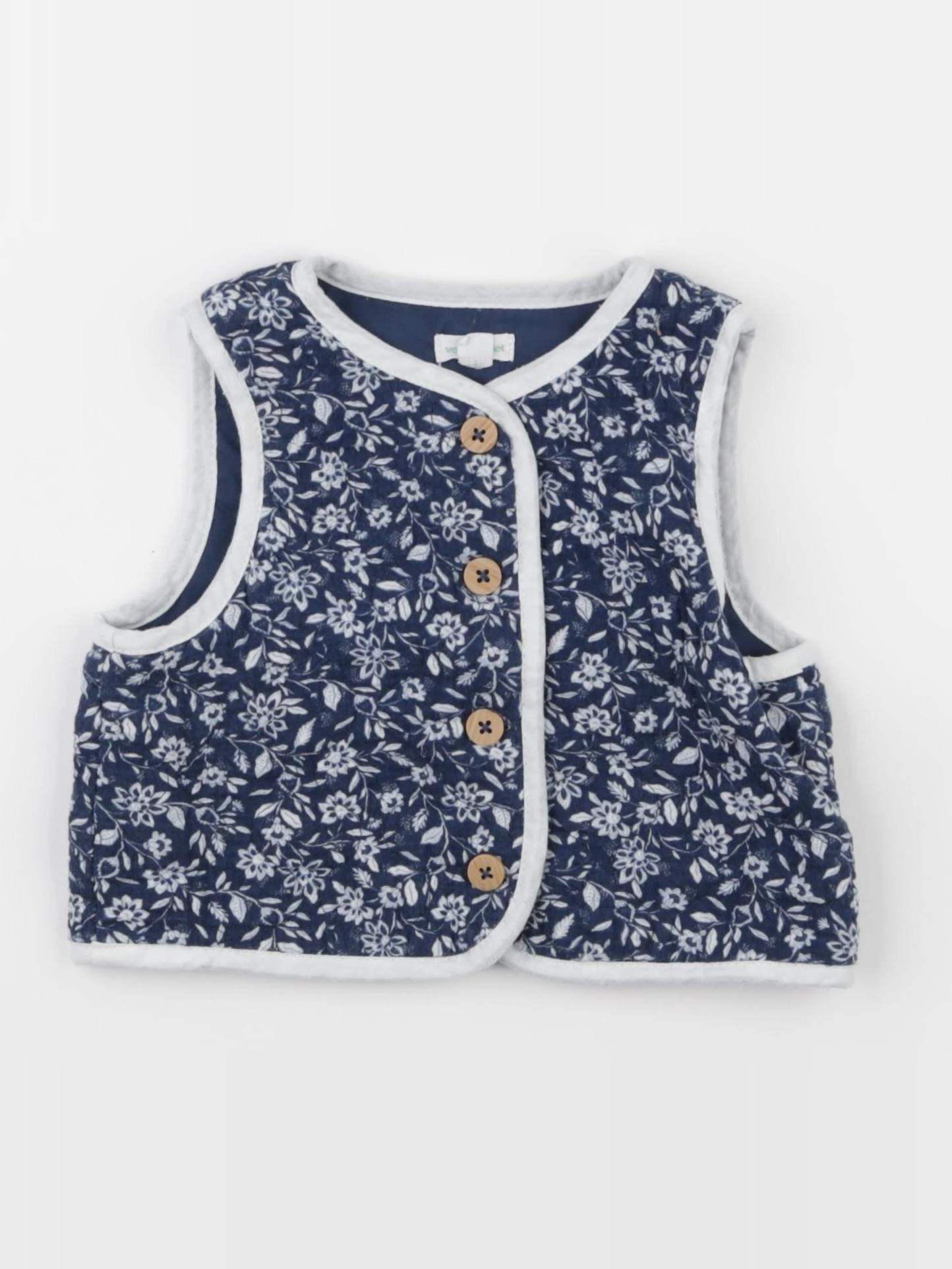 Vertbaudet - gilet bleu - 18 mois