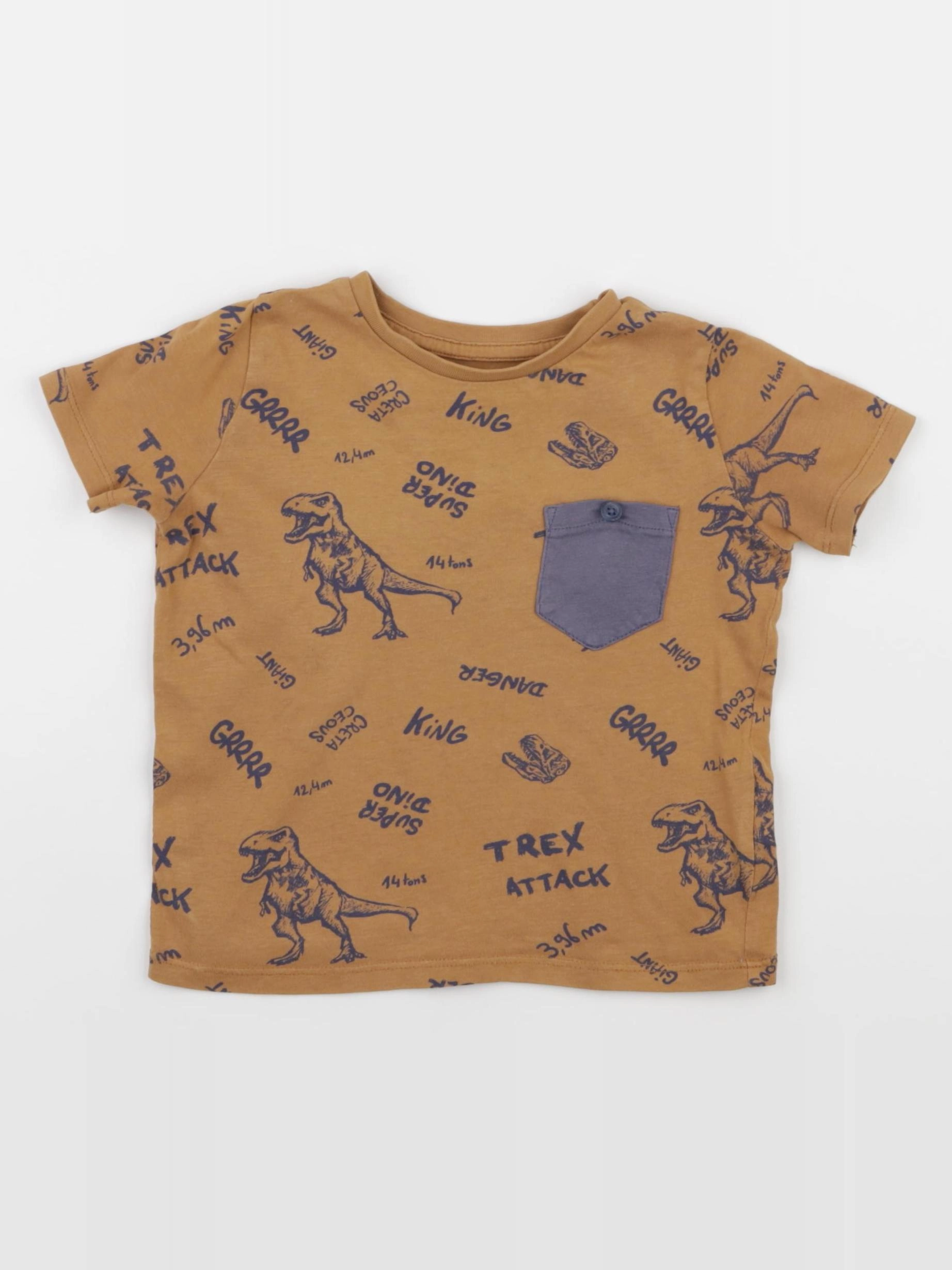 Vertbaudet - tee-shirt marron - 2 ans