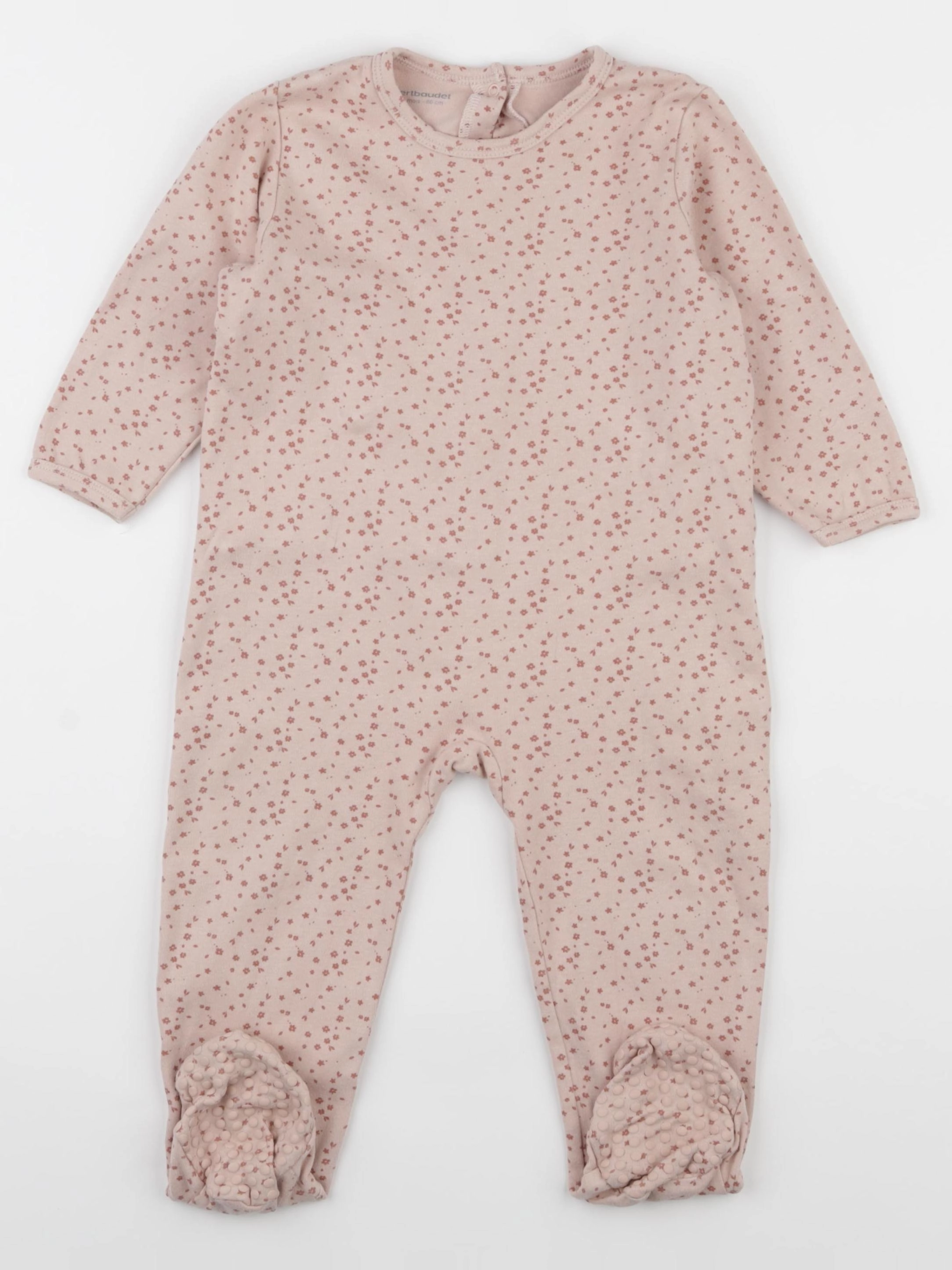 Vertbaudet - pyjama coton marron - 24 mois