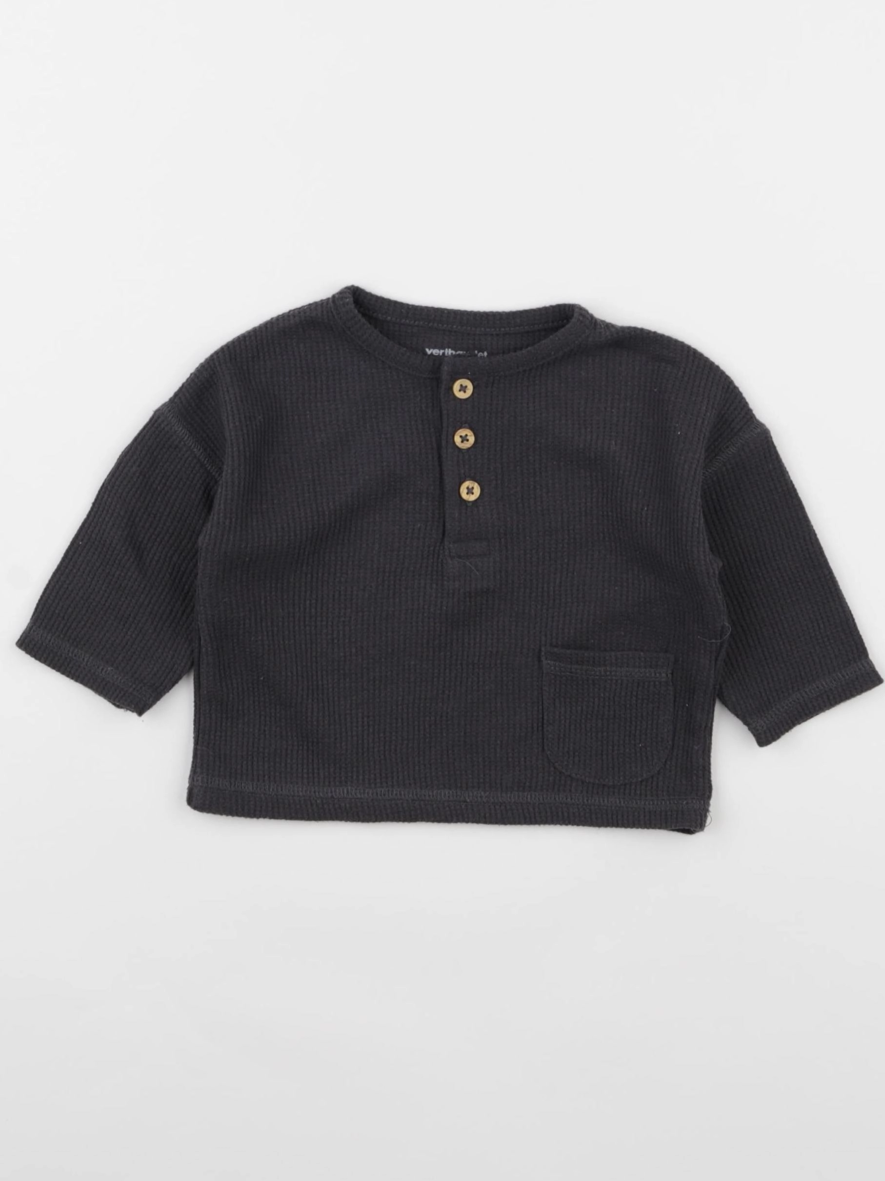 Vertbaudet - tee-shirt gris - 6 mois