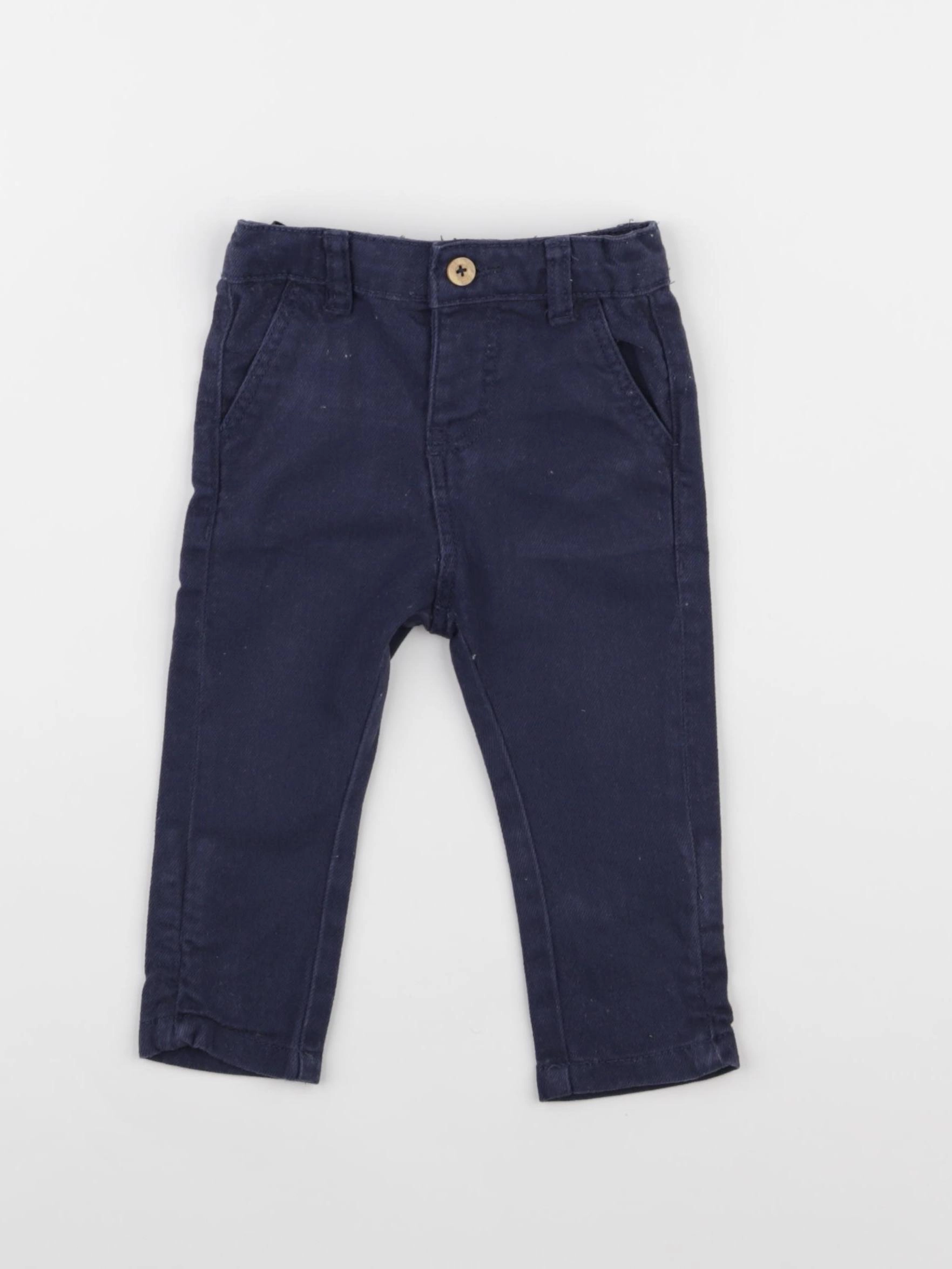 Vertbaudet - pantalon bleu - 3 mois