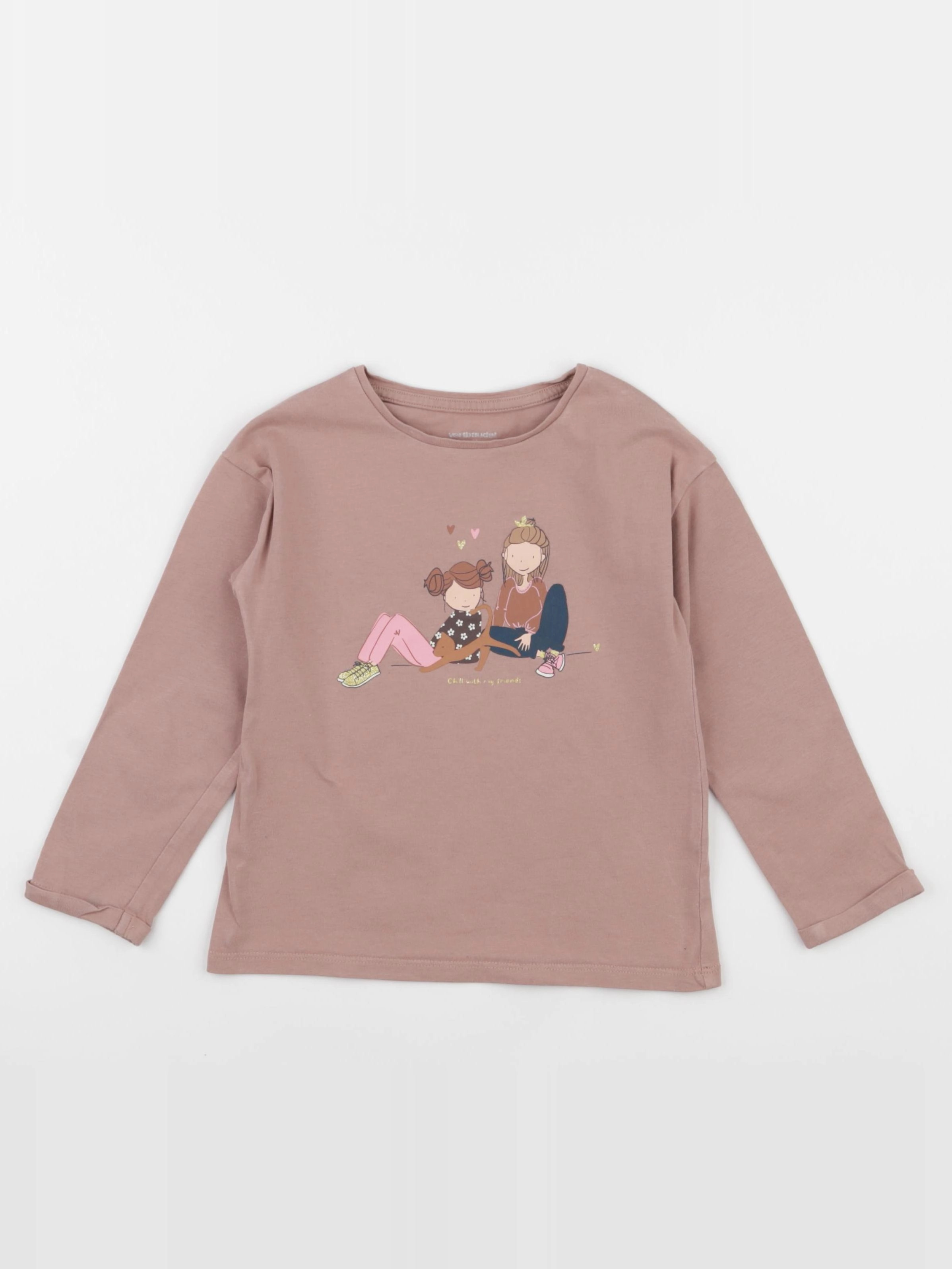 Vertbaudet - tee-shirt rose - 4 ans