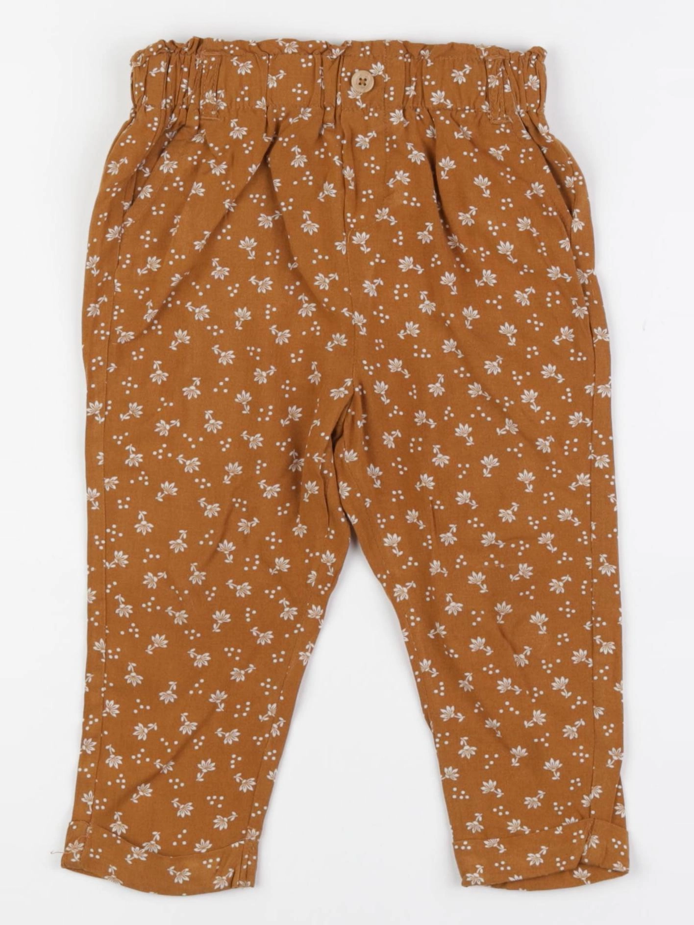 Vertbaudet - pantalon marron - 24 mois