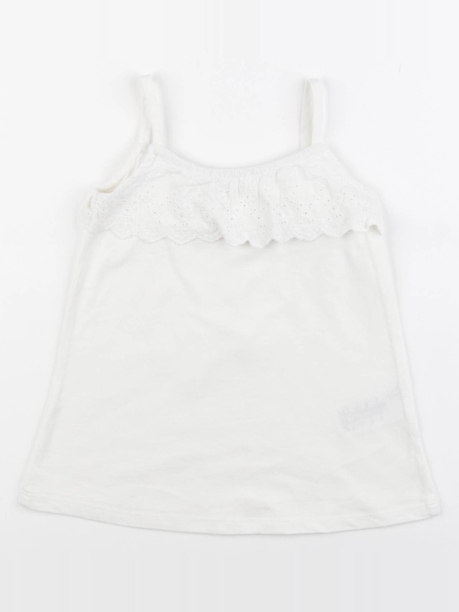 Vertbaudet - débardeur blanc - 4 ans