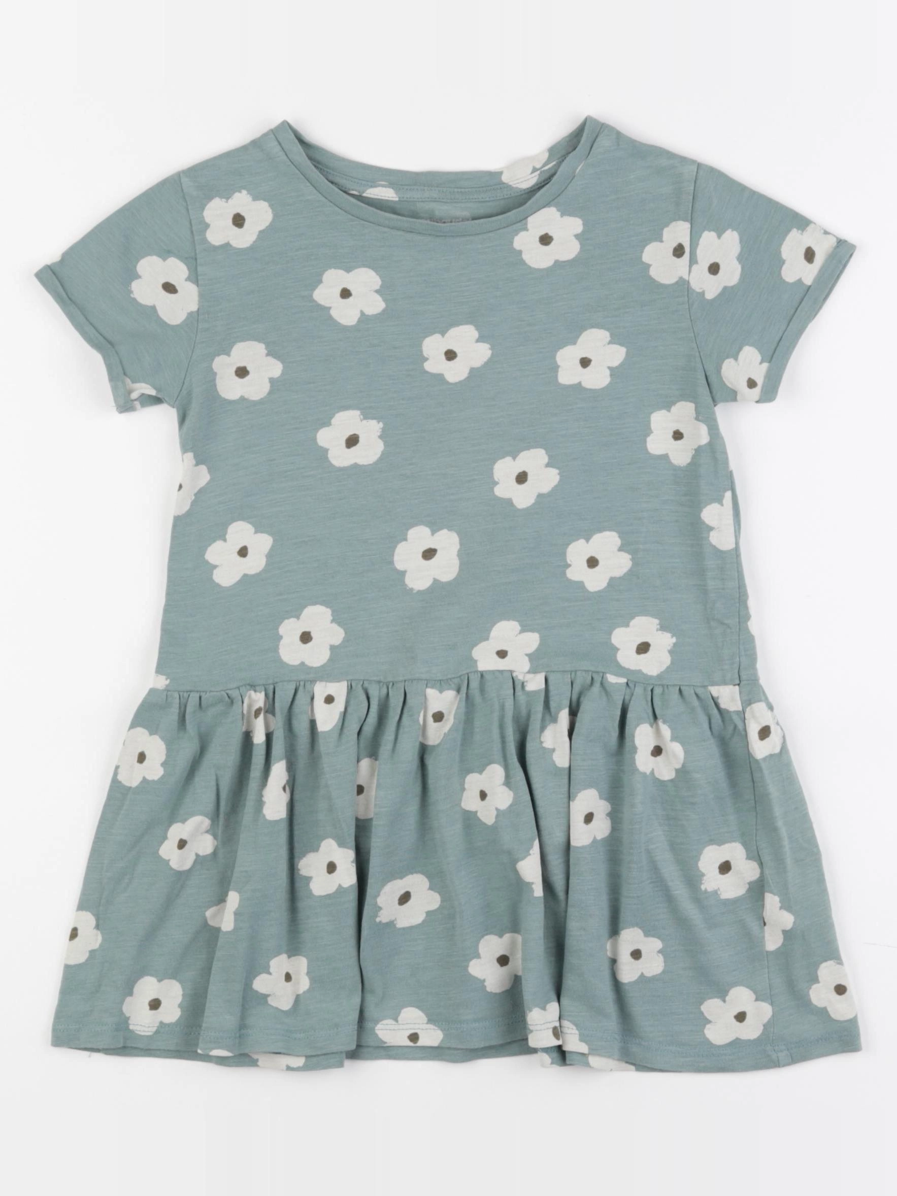 Vertbaudet - robe vert - 4 ans
