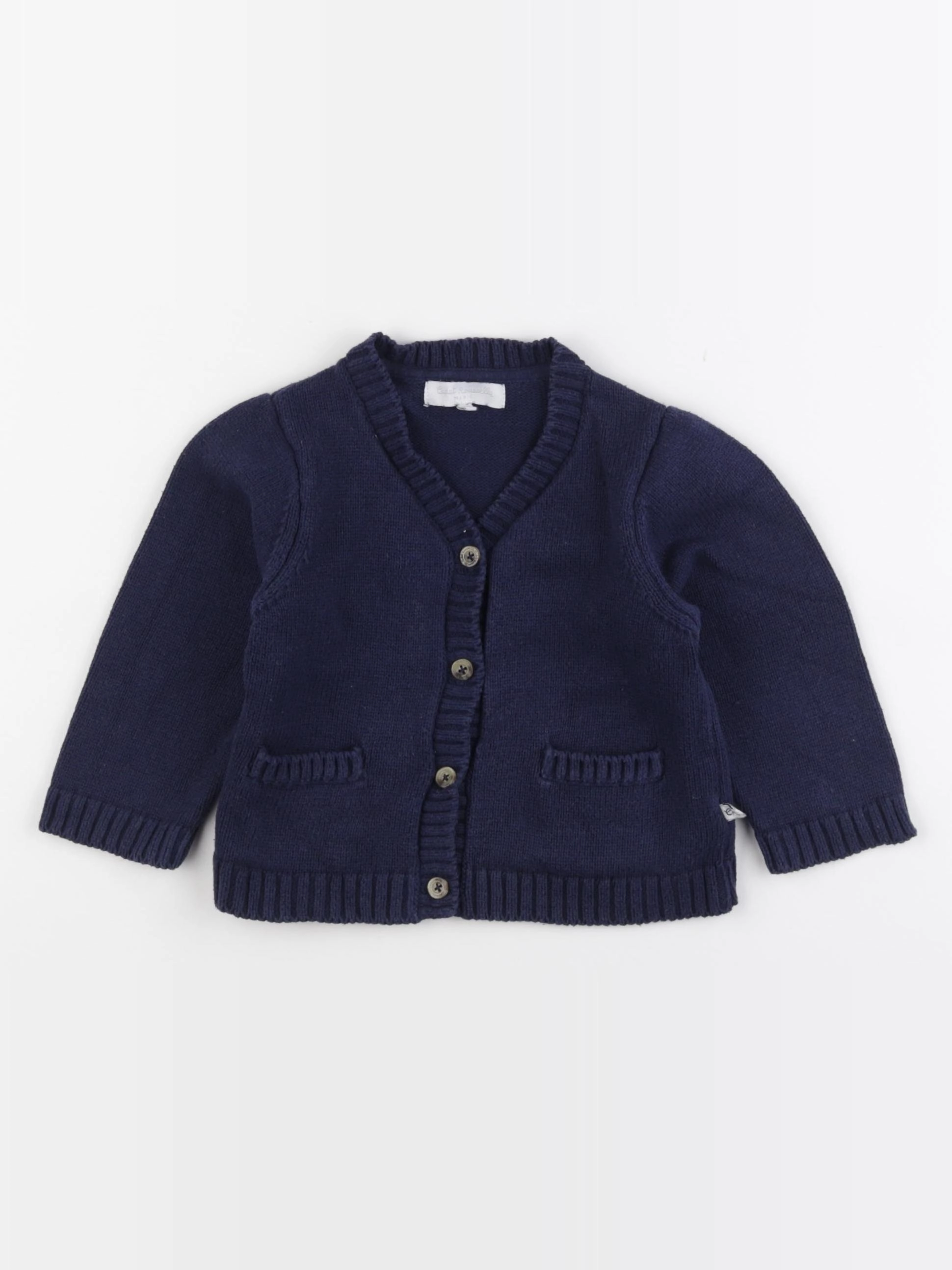Cadet Rousselle - gilet bleu - 18 mois
