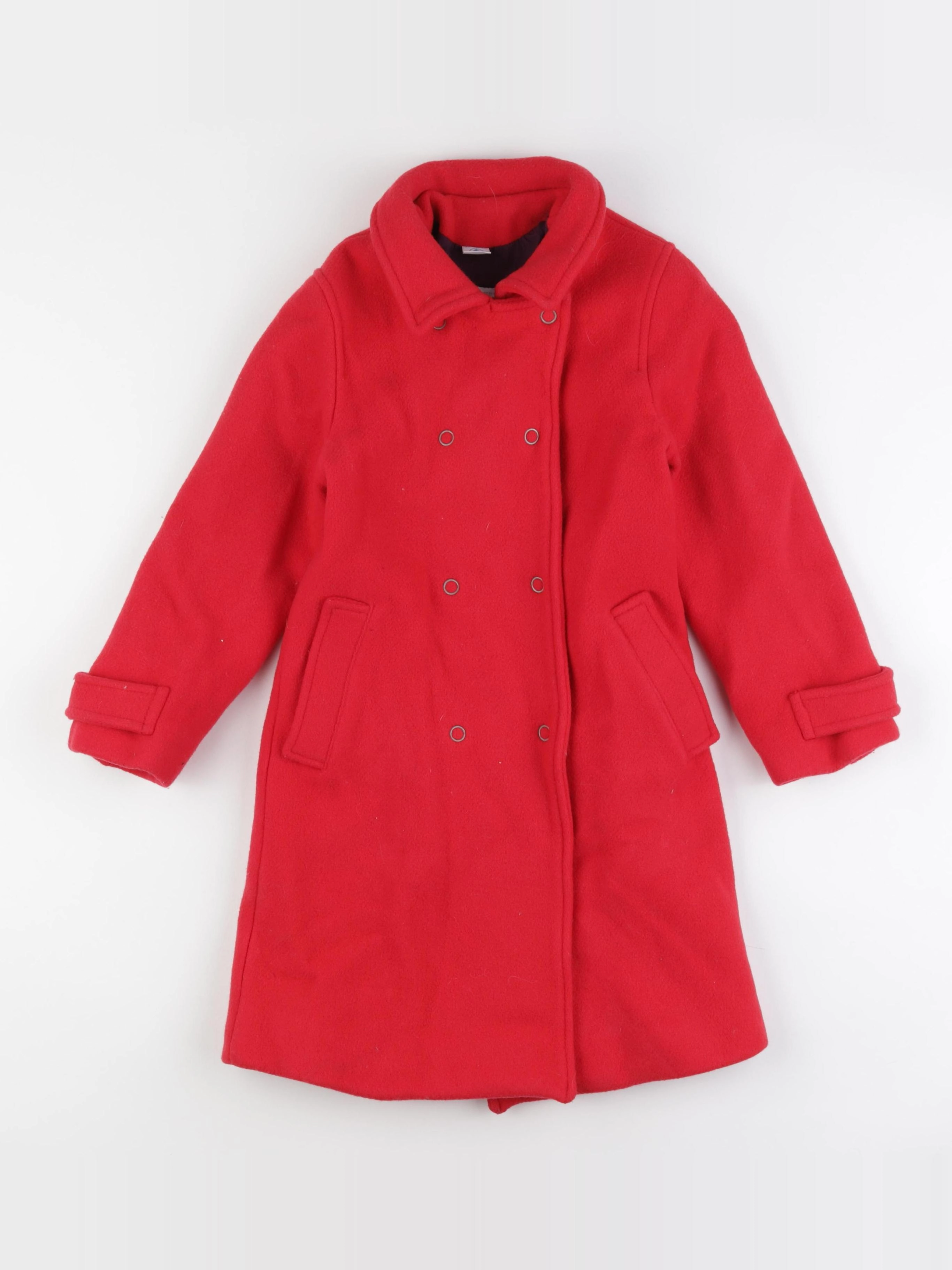 Petit Bateau - manteau rouge - 8 ans