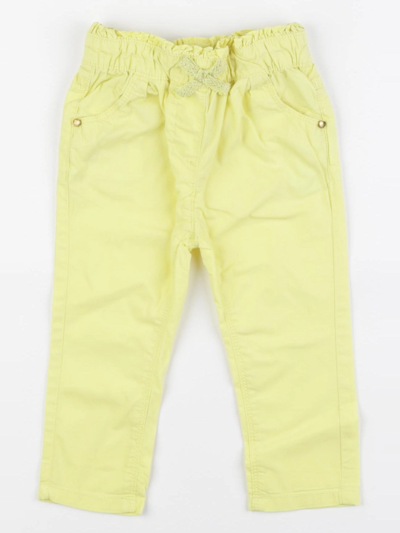 Tape à l'oeil - pantalon jaune - 12 mois