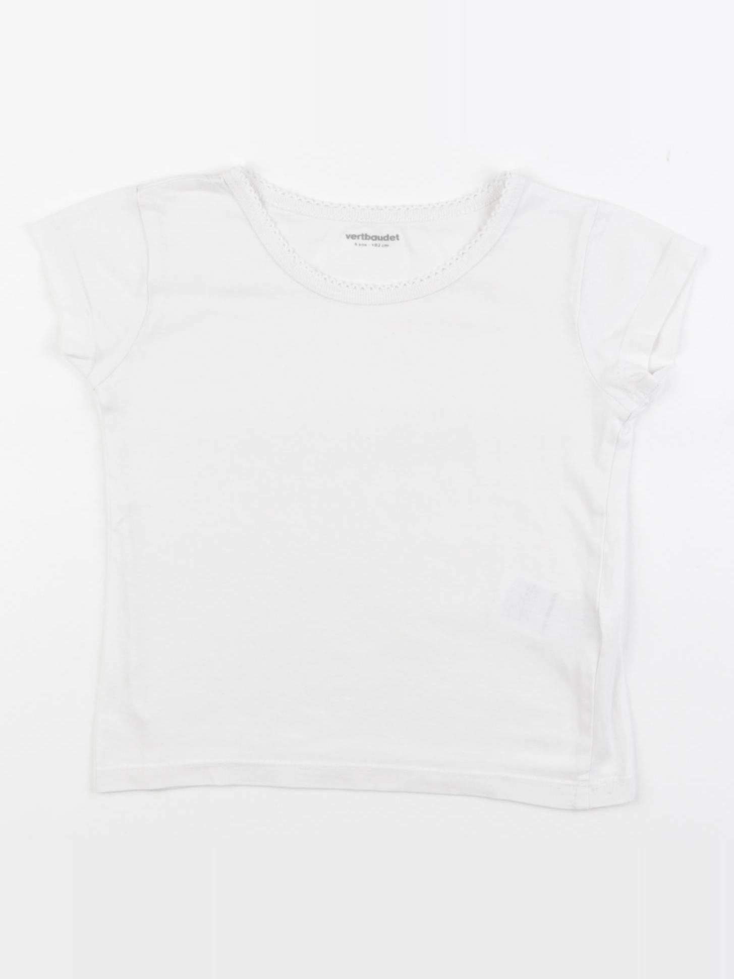 Vertbaudet - maillot de corps blanc - 4 ans
