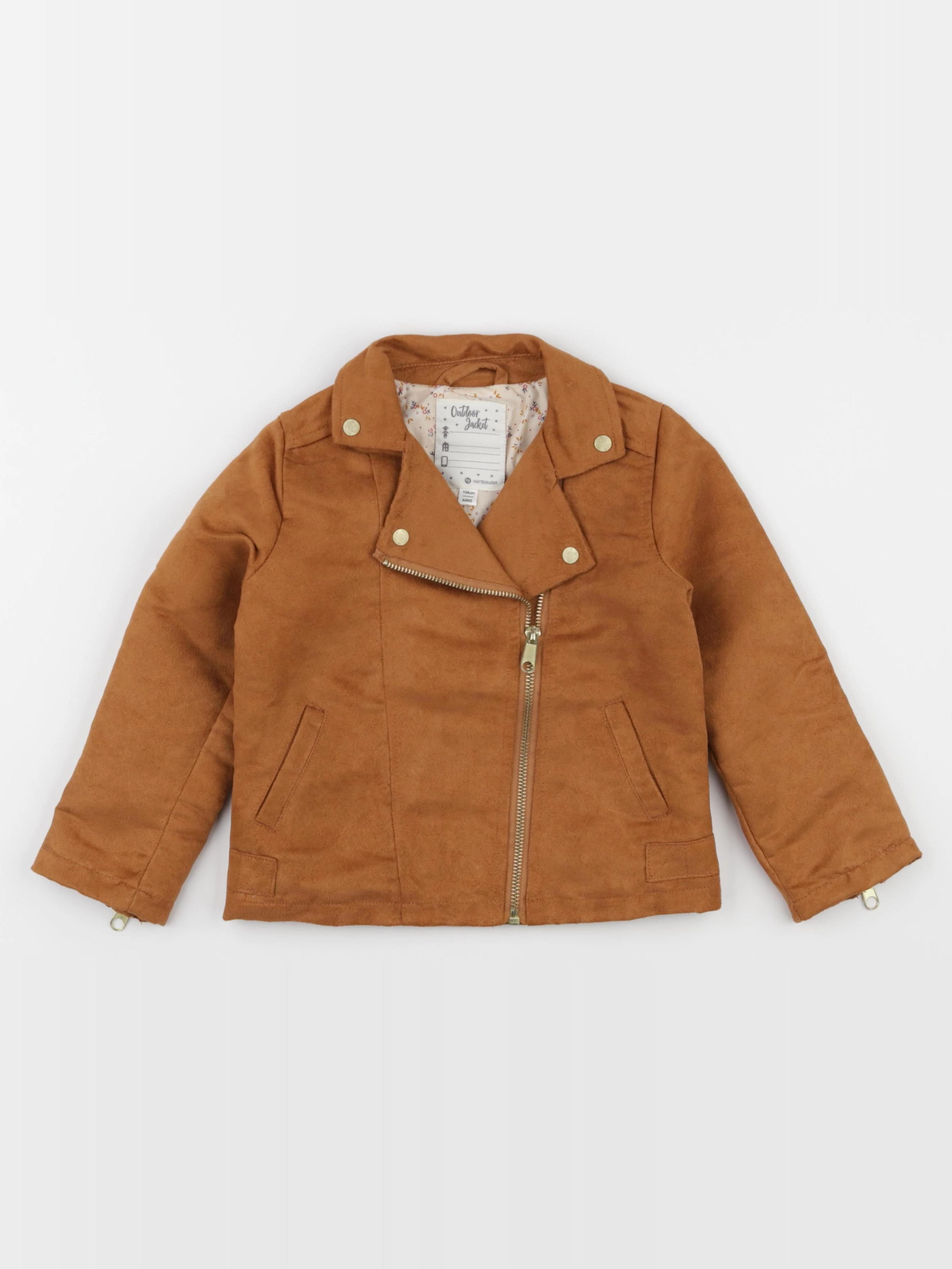 Vertbaudet - veste marron - 4 ans