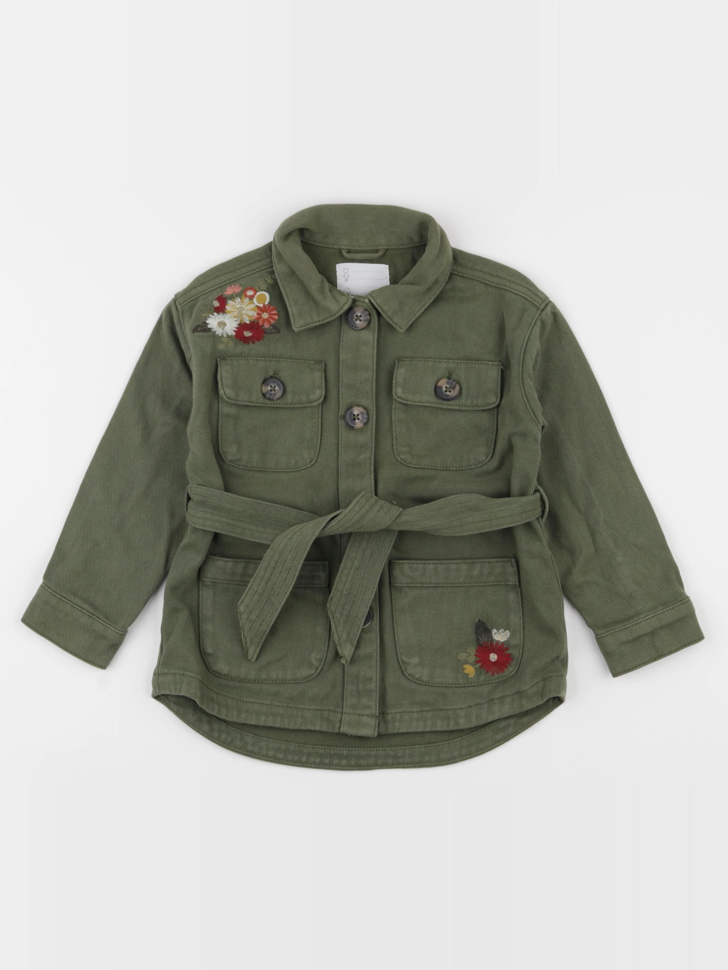 Vertbaudet - veste vert - 4 ans