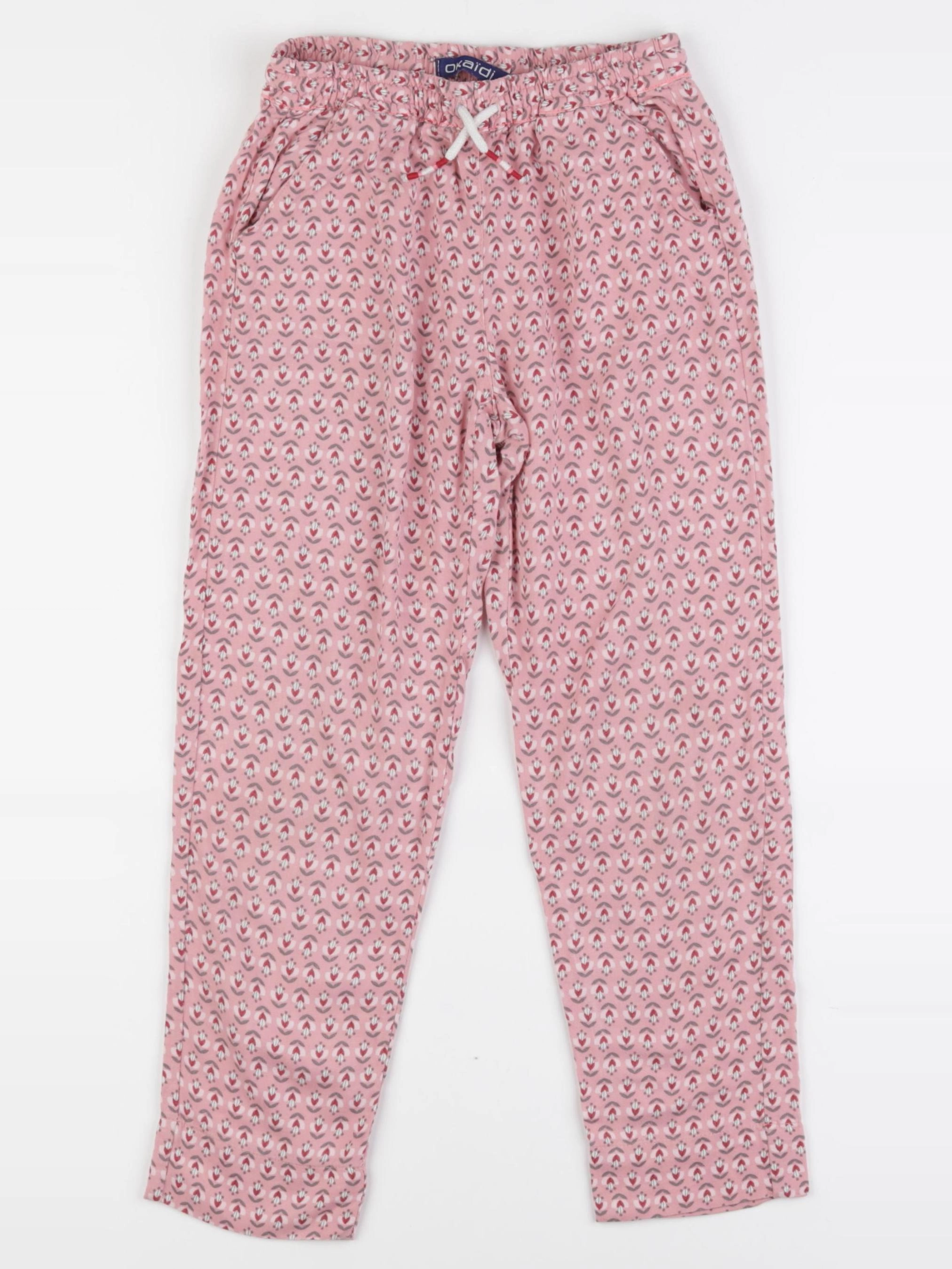 Okaidi - pantalon rose - 7 ans