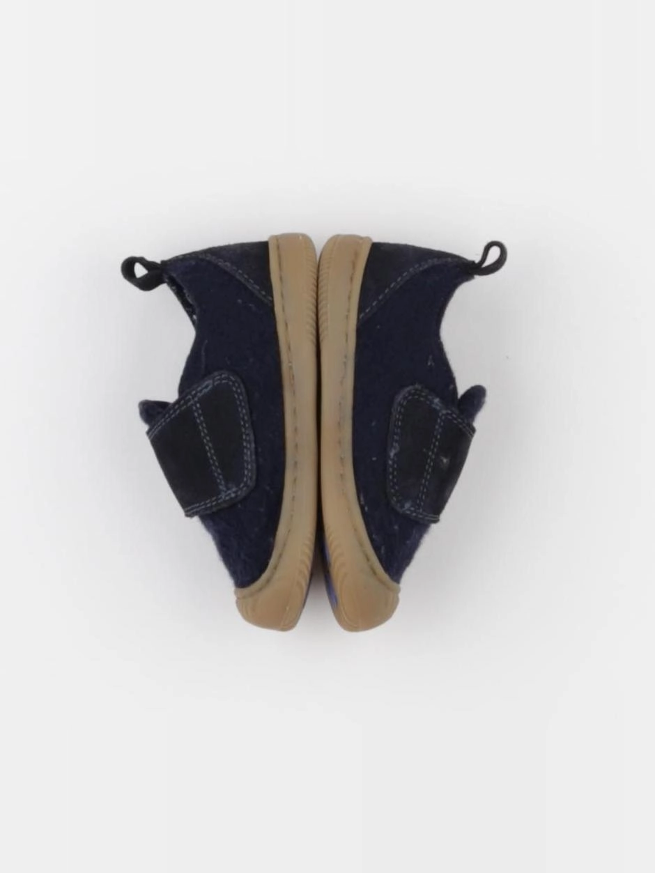 Vertbaudet - tennis à scratch/ lacets bleu - pointure 19
