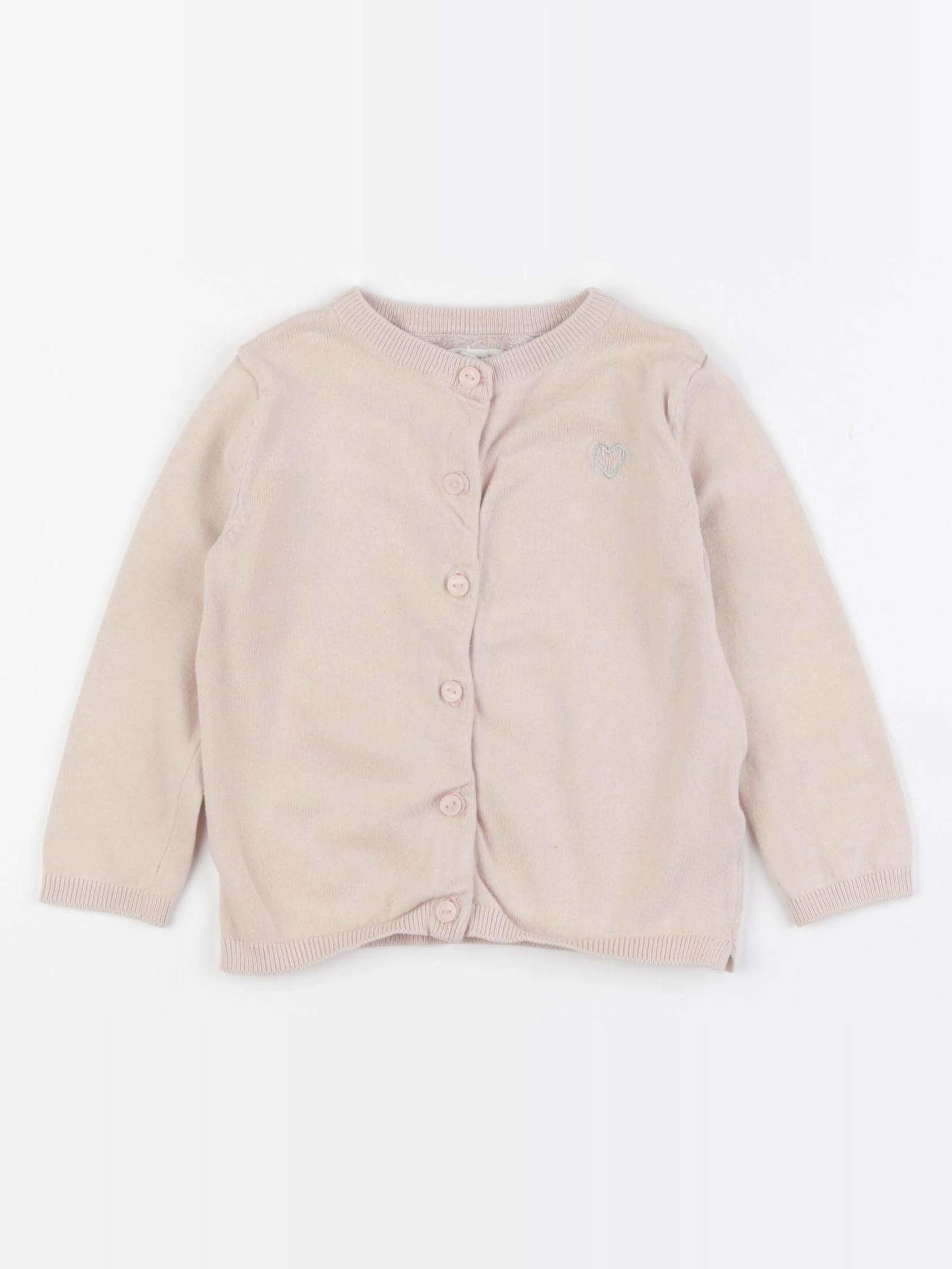 Vertbaudet - gilet beige - 2 ans