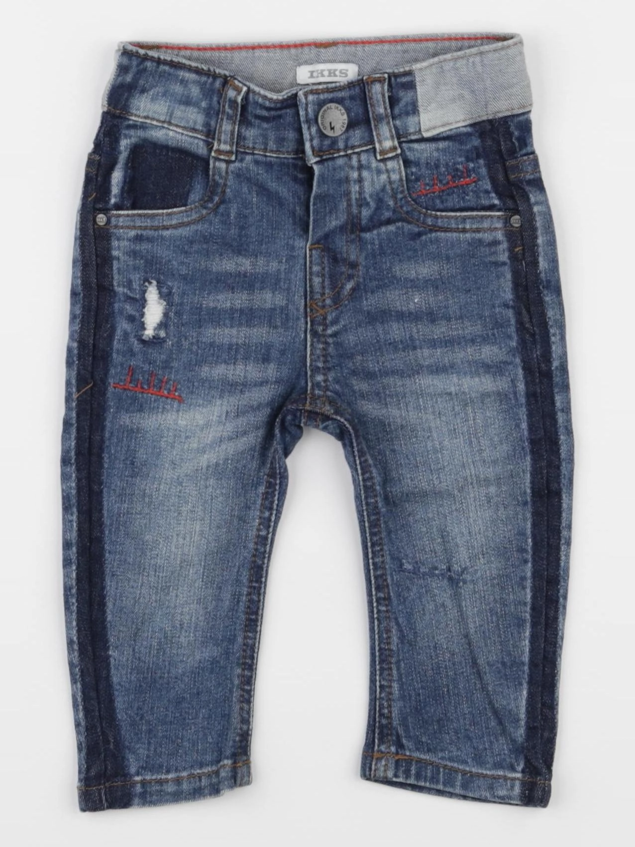 IKKS - jean bleu - 6 mois