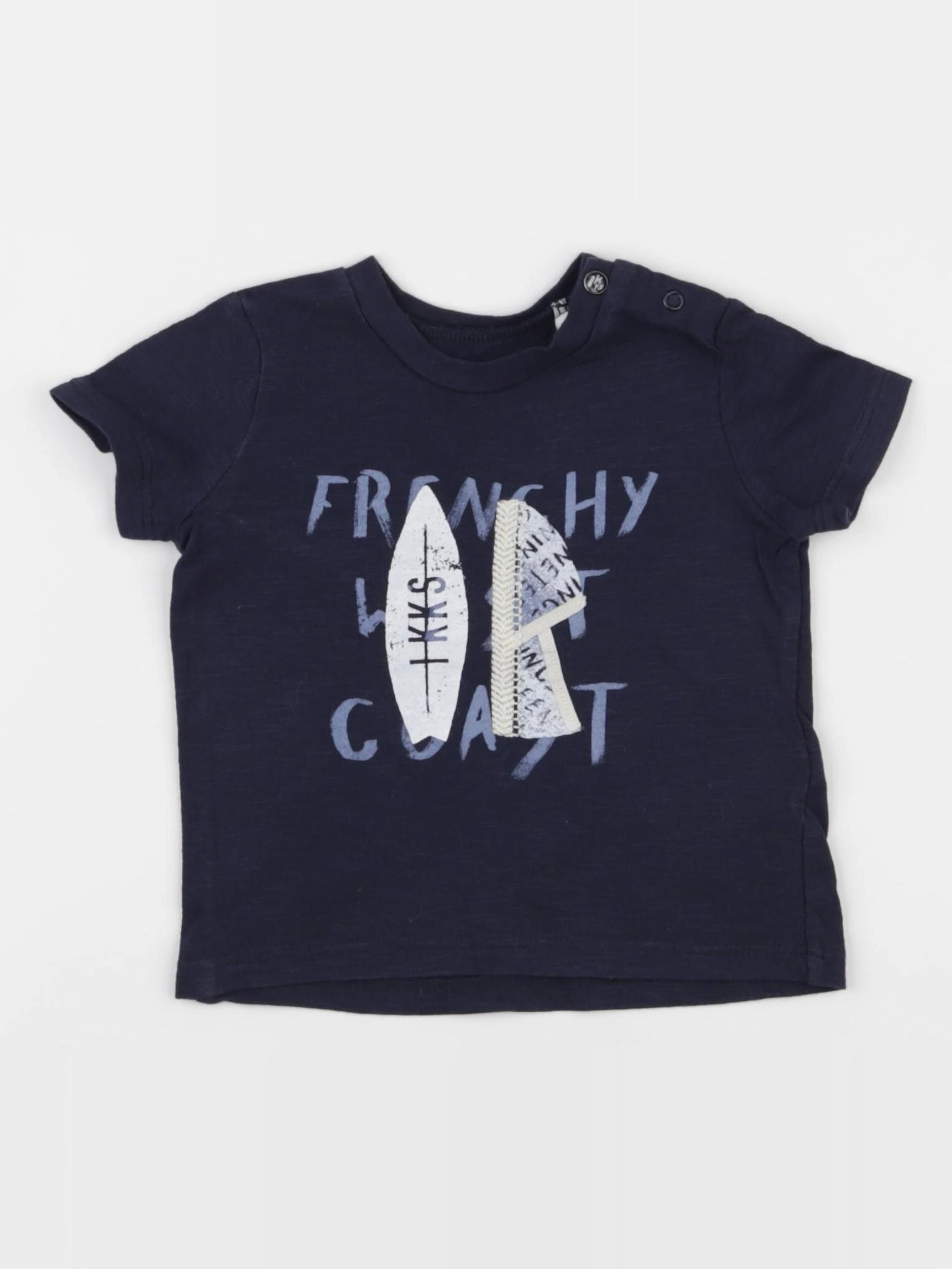 IKKS - tee-shirt bleu - 6 mois