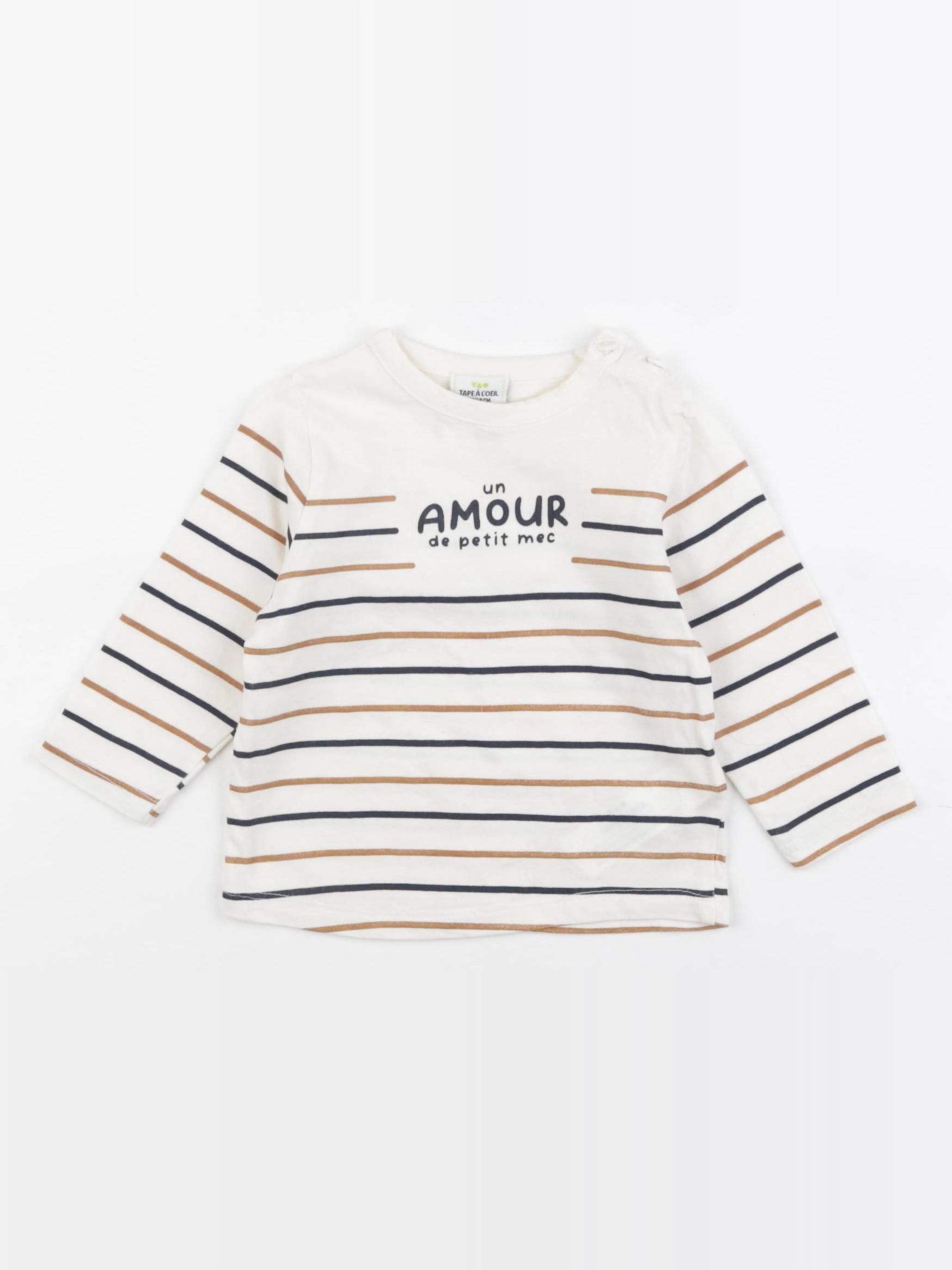 Tape à l'oeil - tee-shirt beige - 6 mois