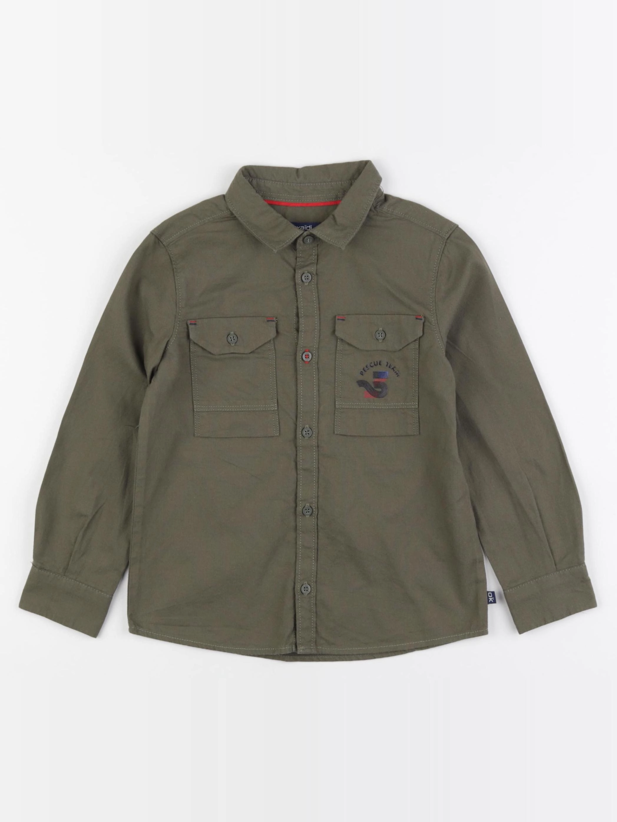 Okaidi - chemise vert - 4 ans