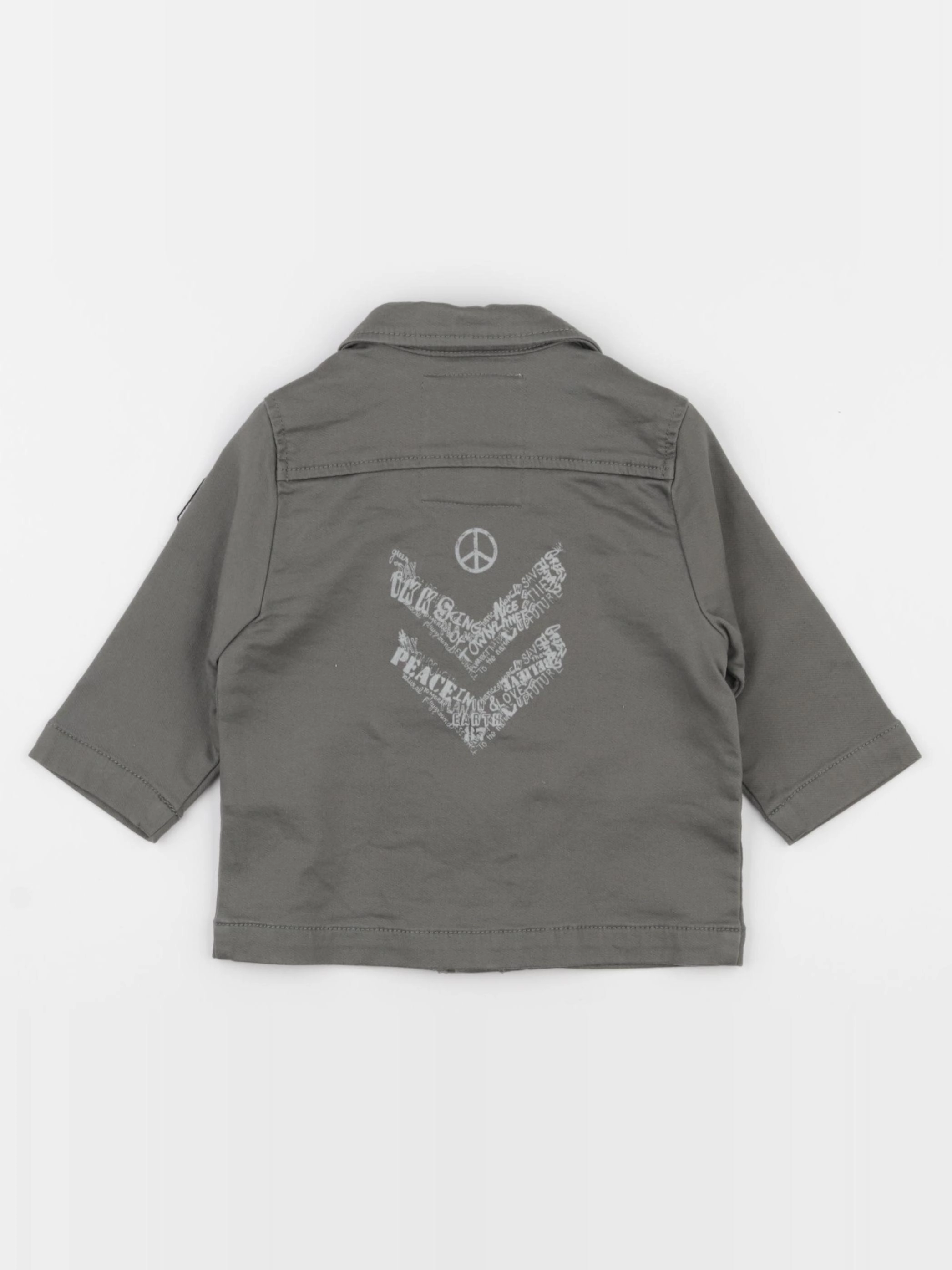 IKKS - veste imprimé au dos vert - 6 mois