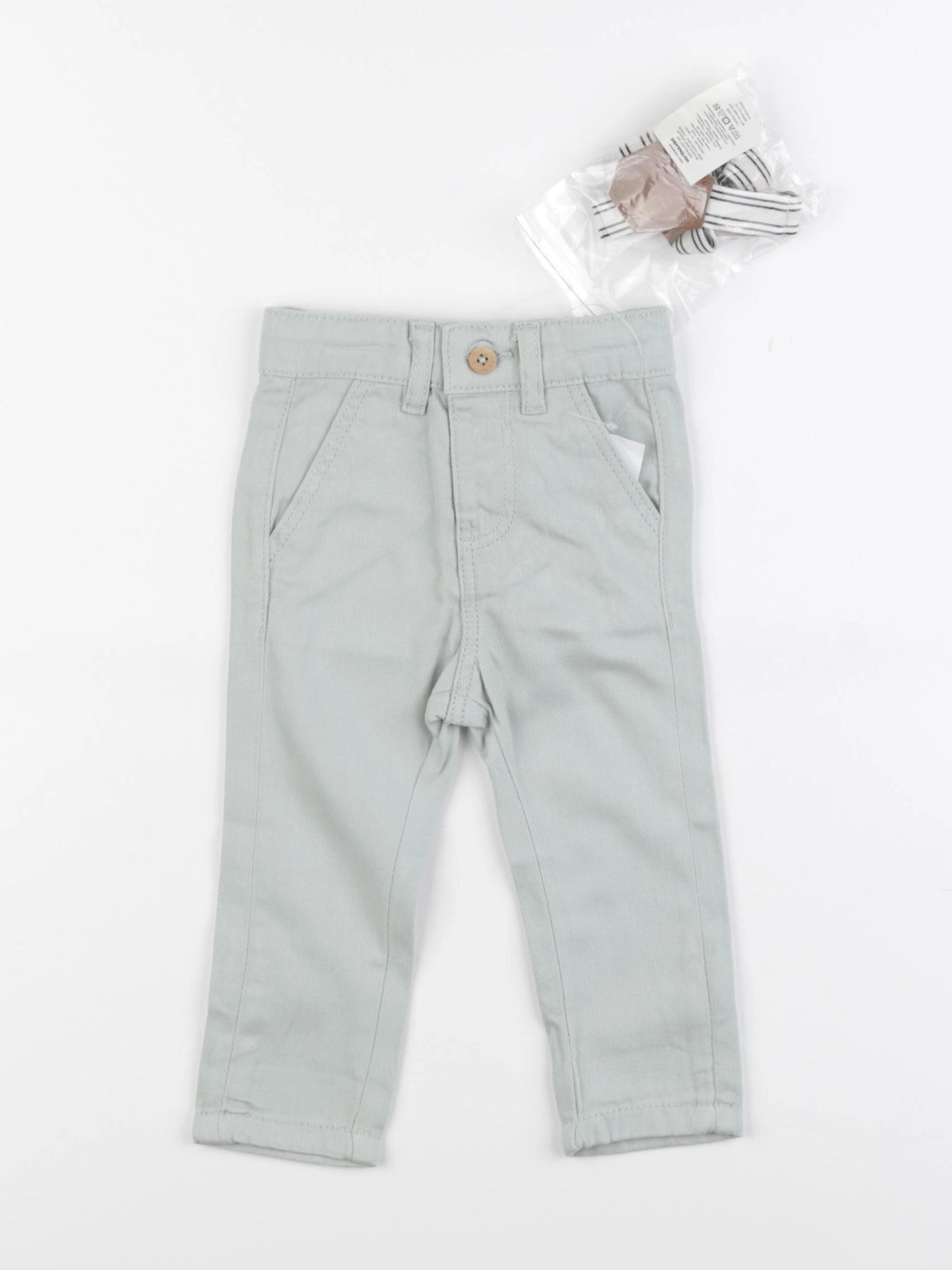 Vertbaudet - pantalon vert - 3 mois