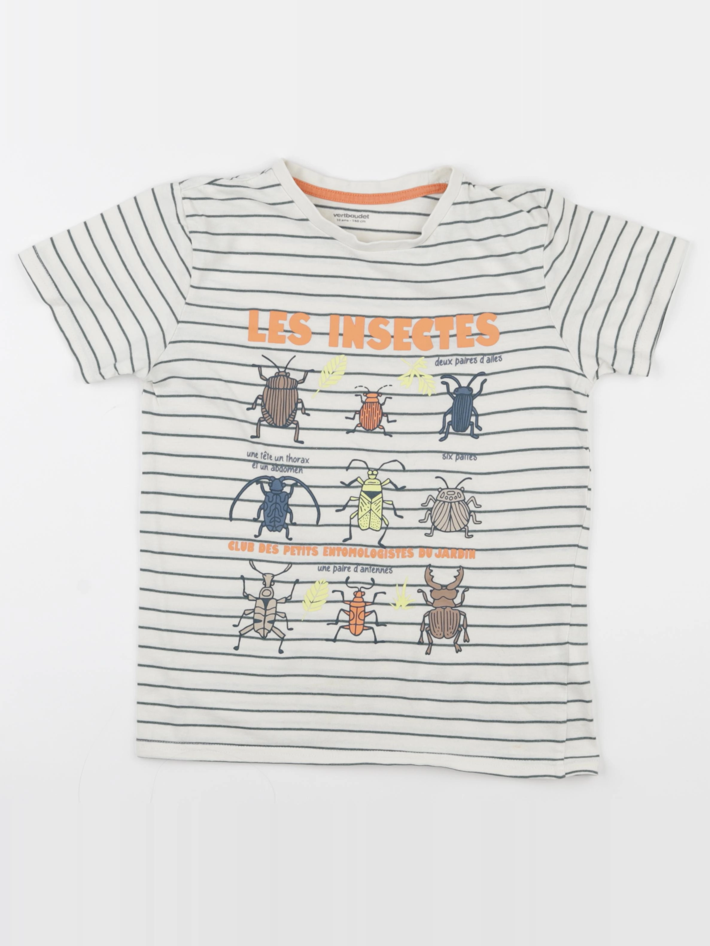 Vertbaudet - tee-shirt multicolore - 10 ans