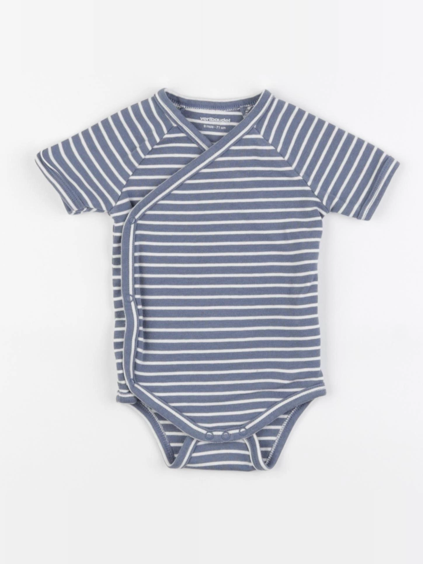 Vertbaudet - body bleu - 6 mois